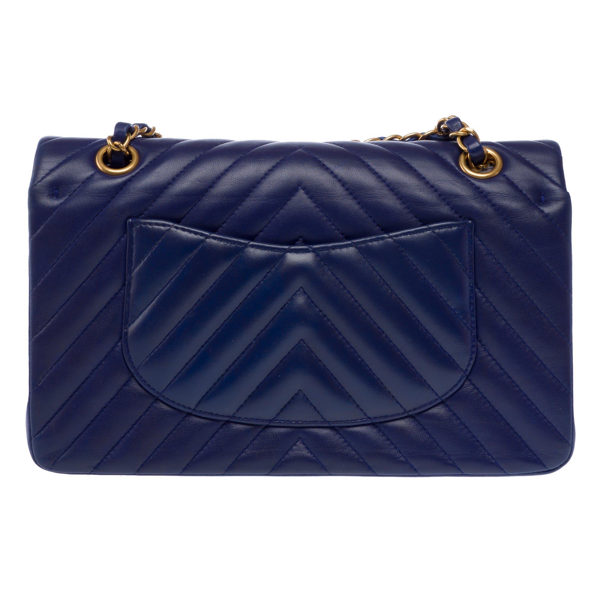 Sac CHANEL Timeless/Classique en Cuir Bleu - 103359