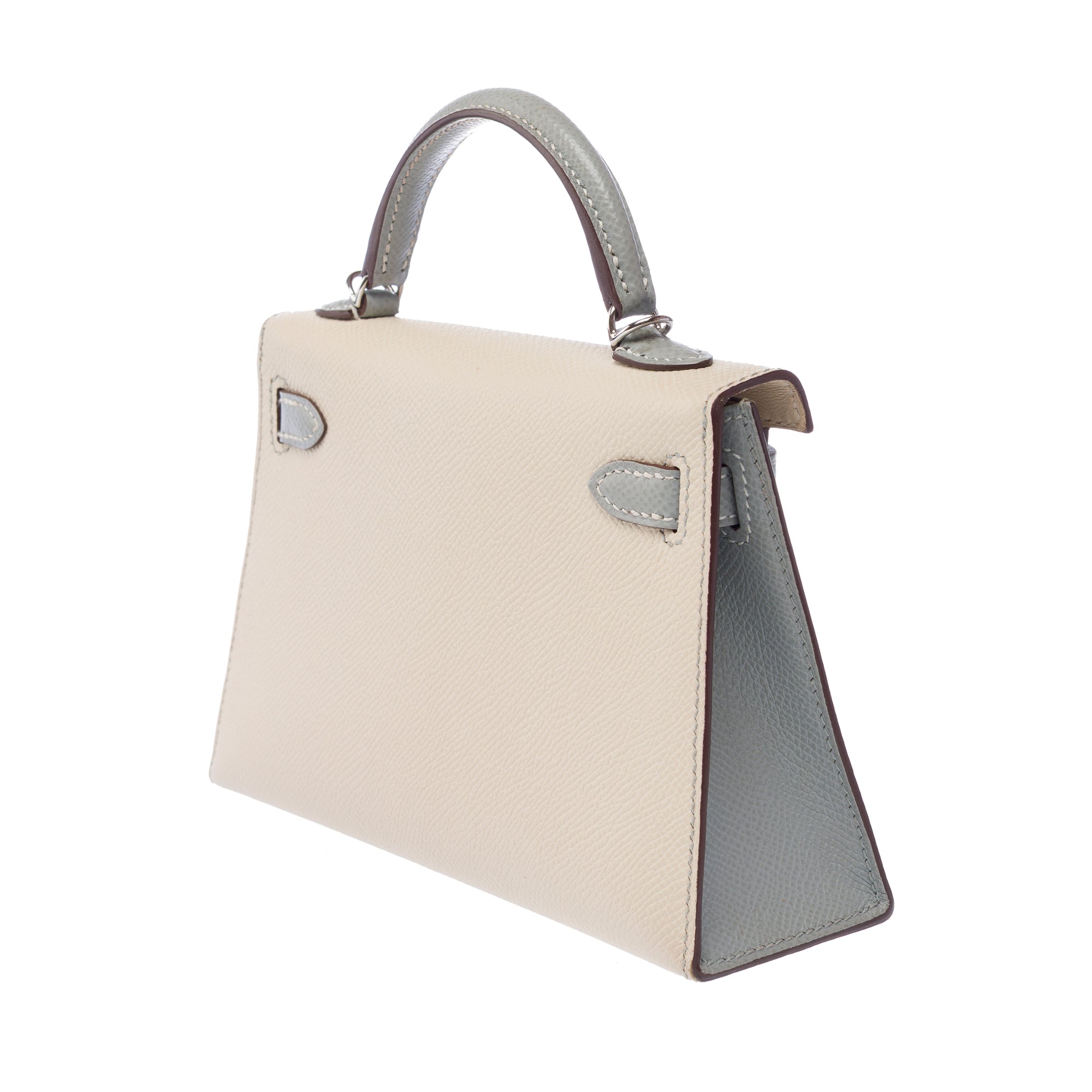 Sac HERMES Kelly Mini en Cuir Beige - 103361
