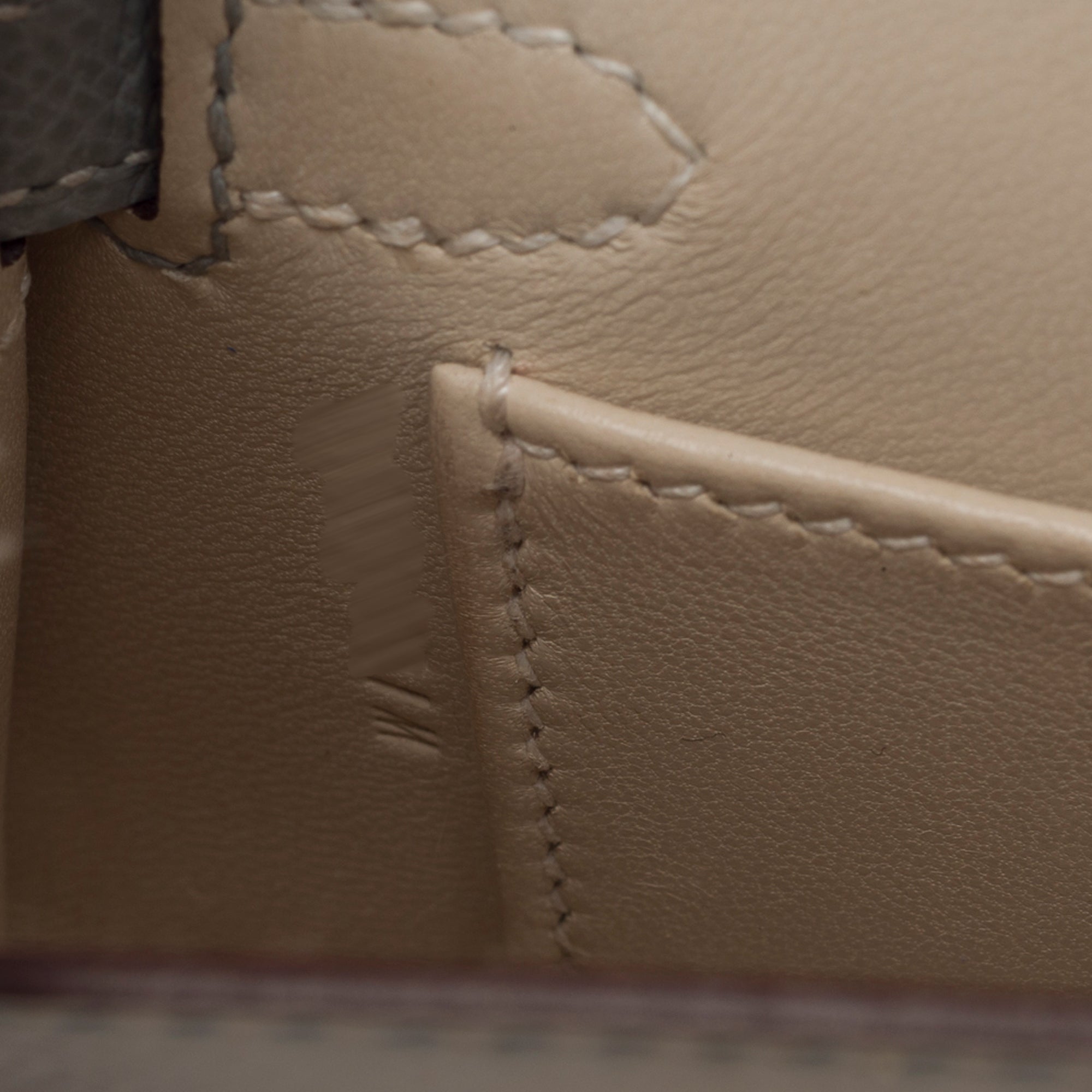 Sac HERMES Kelly Mini en Cuir Beige - 103361