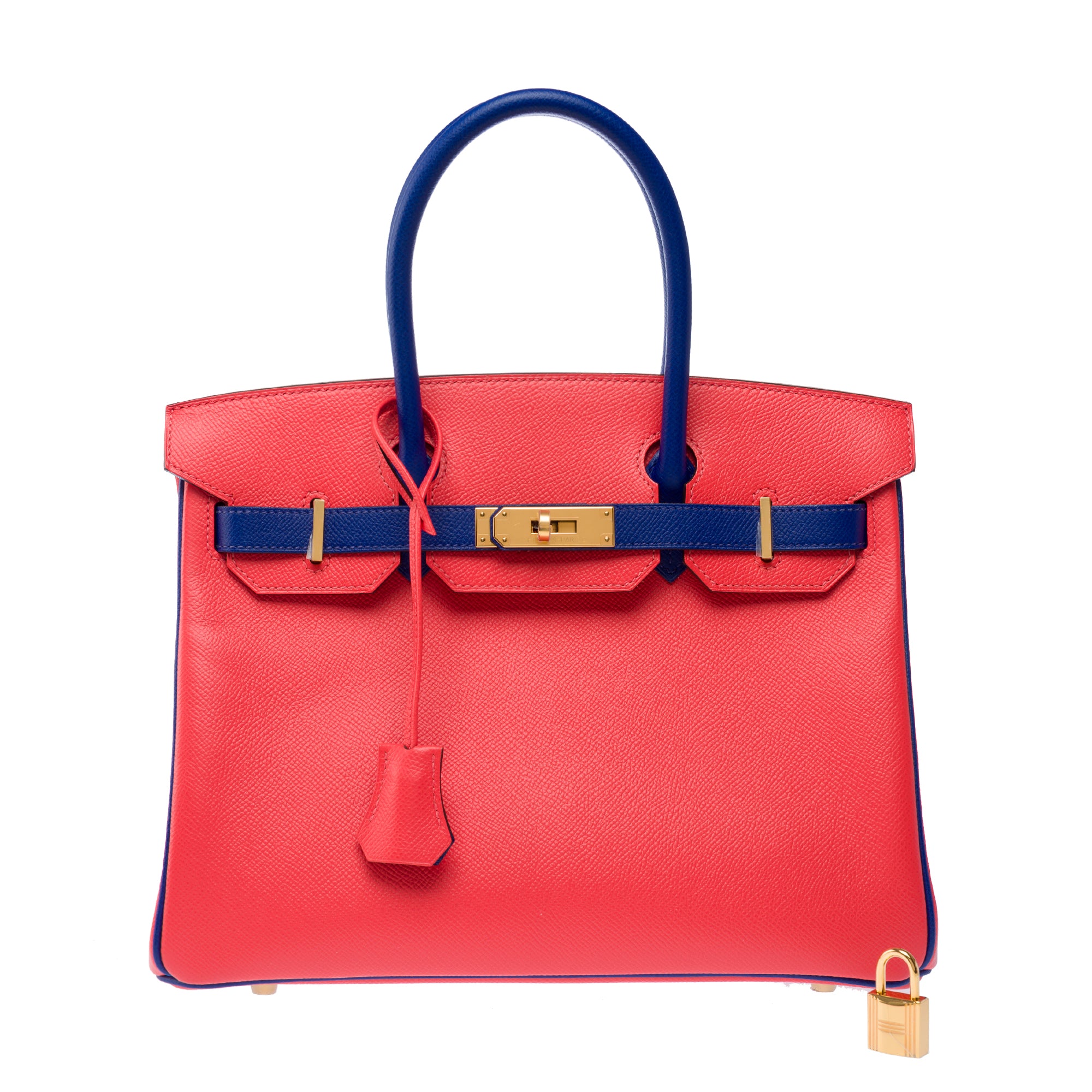 Sac HERMES Birkin 30 en Cuir Rose - 103363