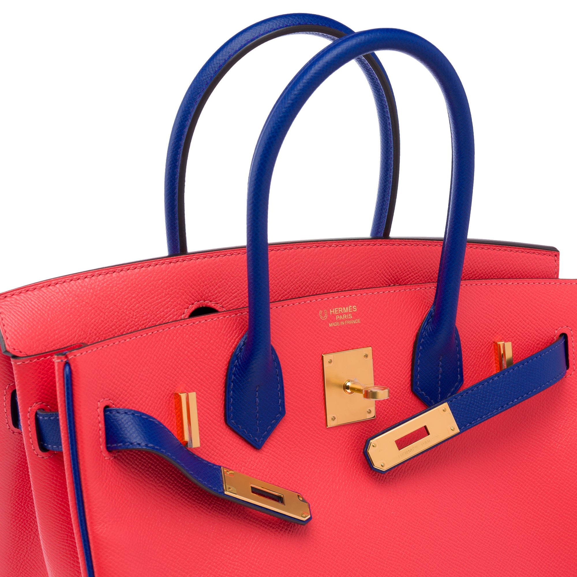 Sac HERMES Birkin 30 en Cuir Rose - 103363