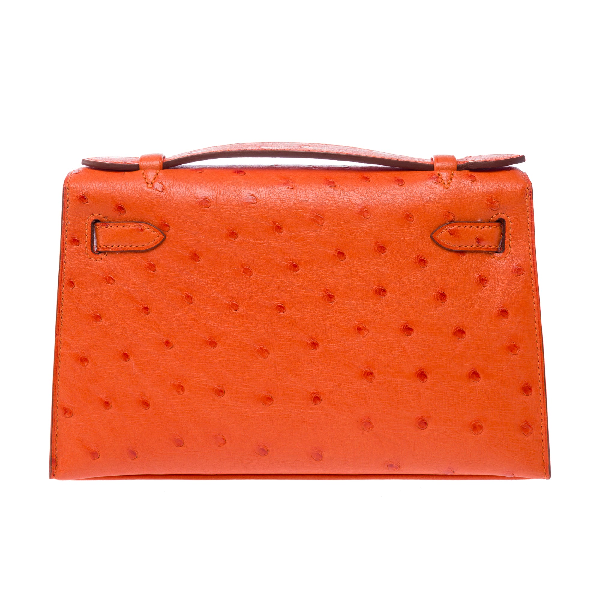 Sac HERMES Kelly Mini en Cuirs exotiques Orange - 103364