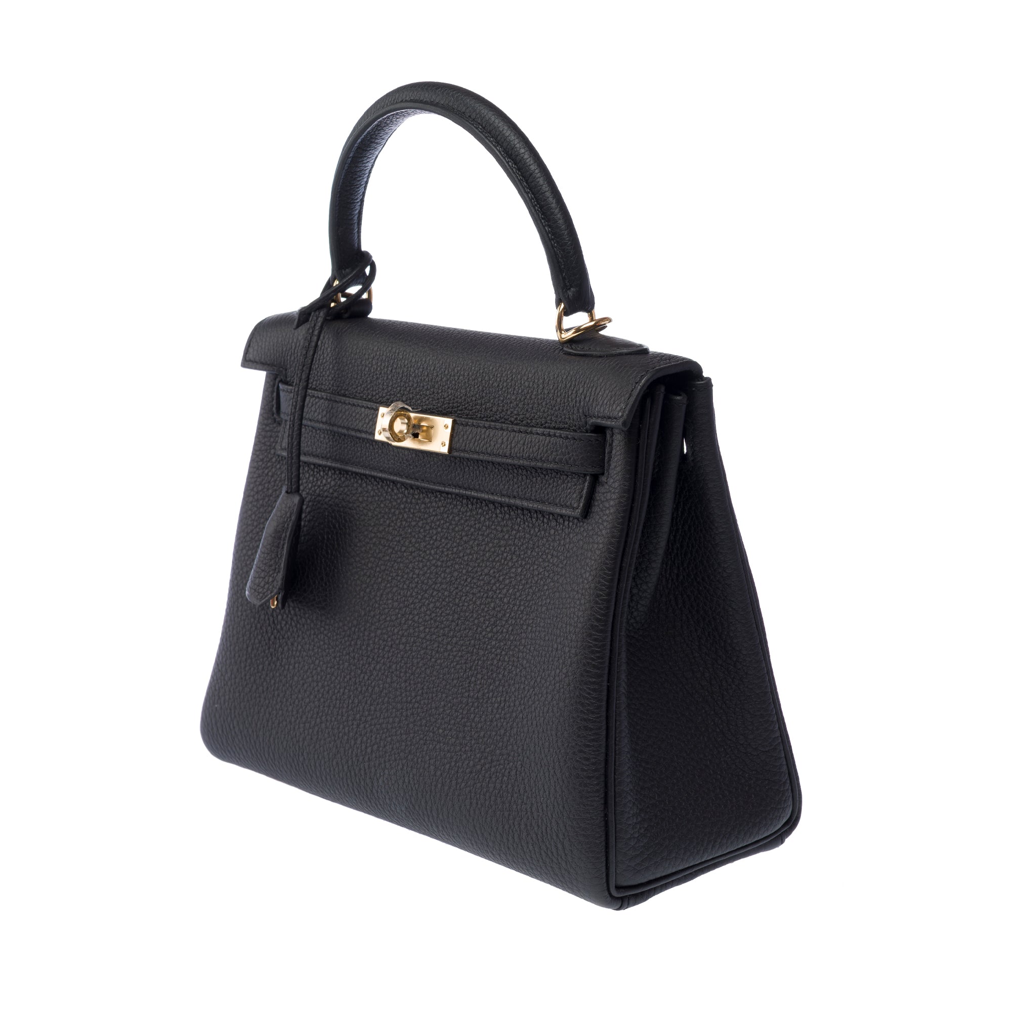 Sac HERMES Kelly 25 en Cuir Noir - 103366