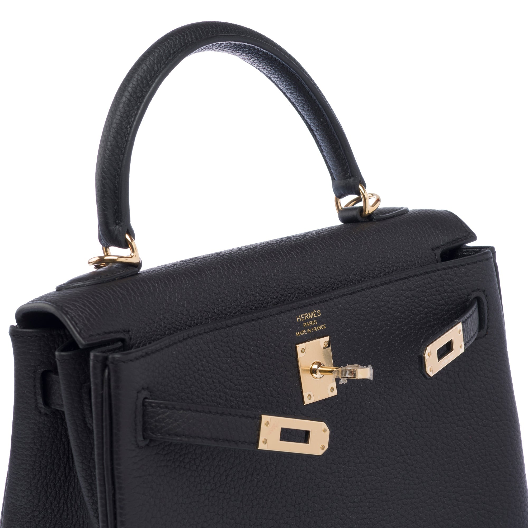 Sac HERMES Kelly 25 en Cuir Noir - 103366