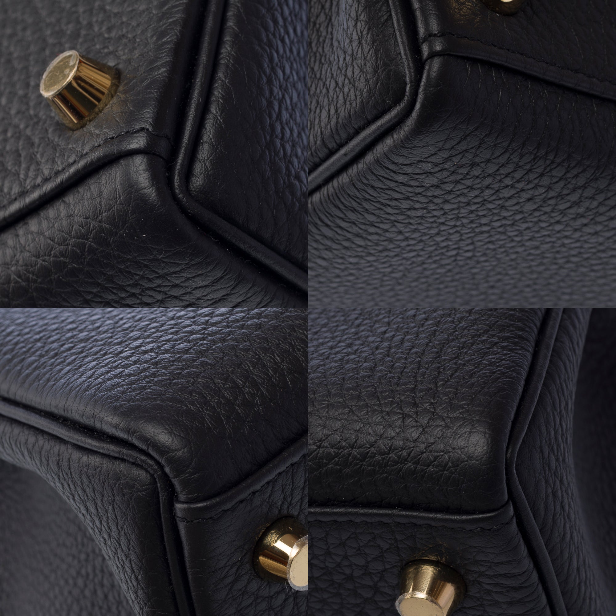 Sac HERMES Kelly 25 en Cuir Noir - 103366