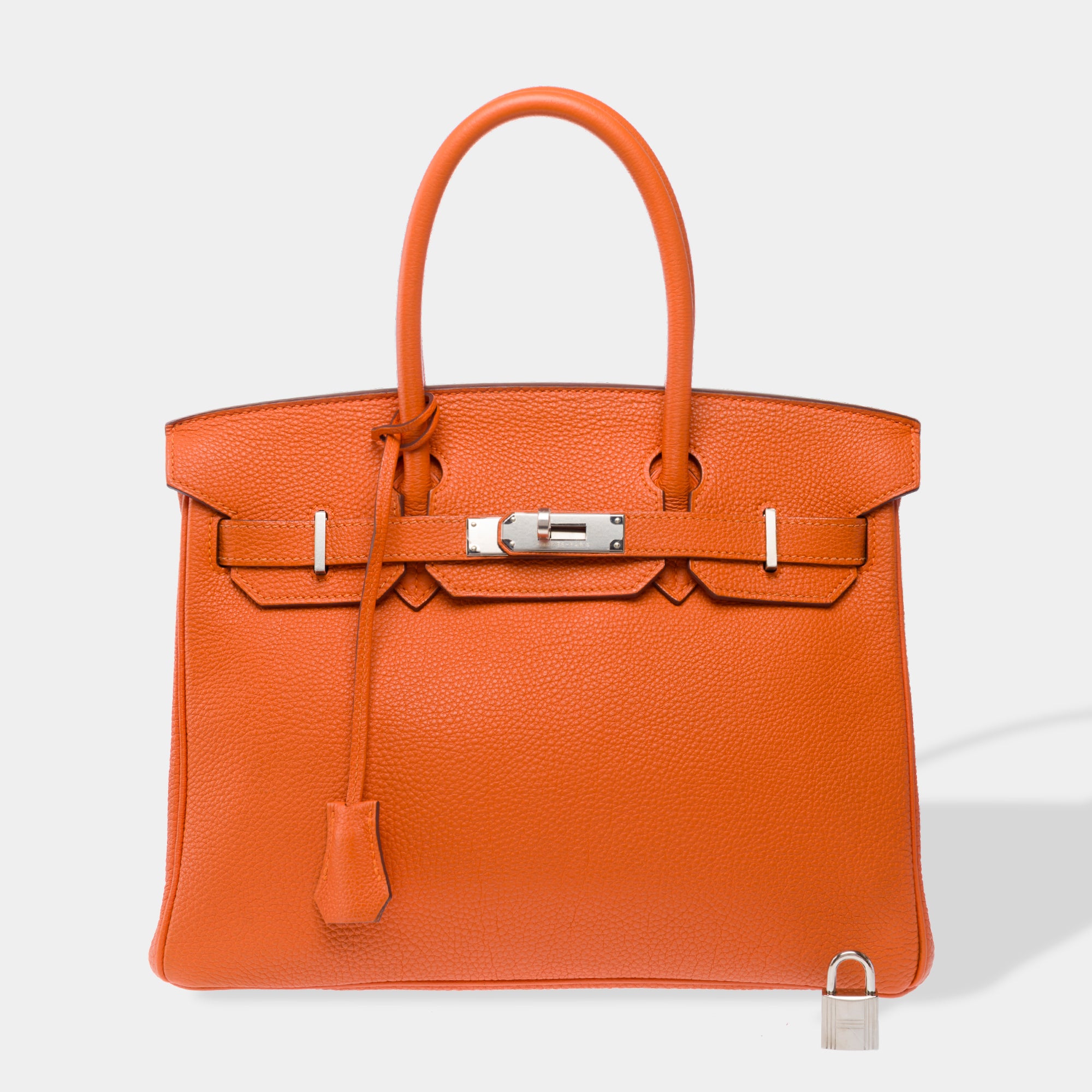 Sac HERMES Birkin 30 en Cuir Orange - 103365