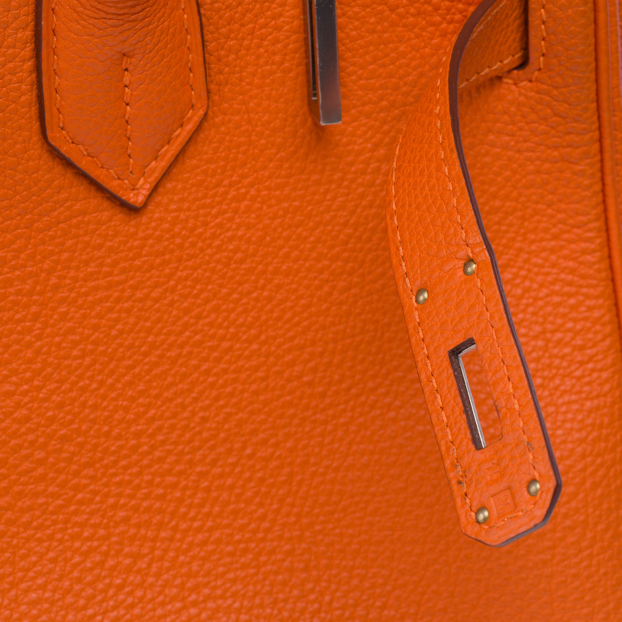 Sac HERMES Birkin 30 en Cuir Orange - 103365