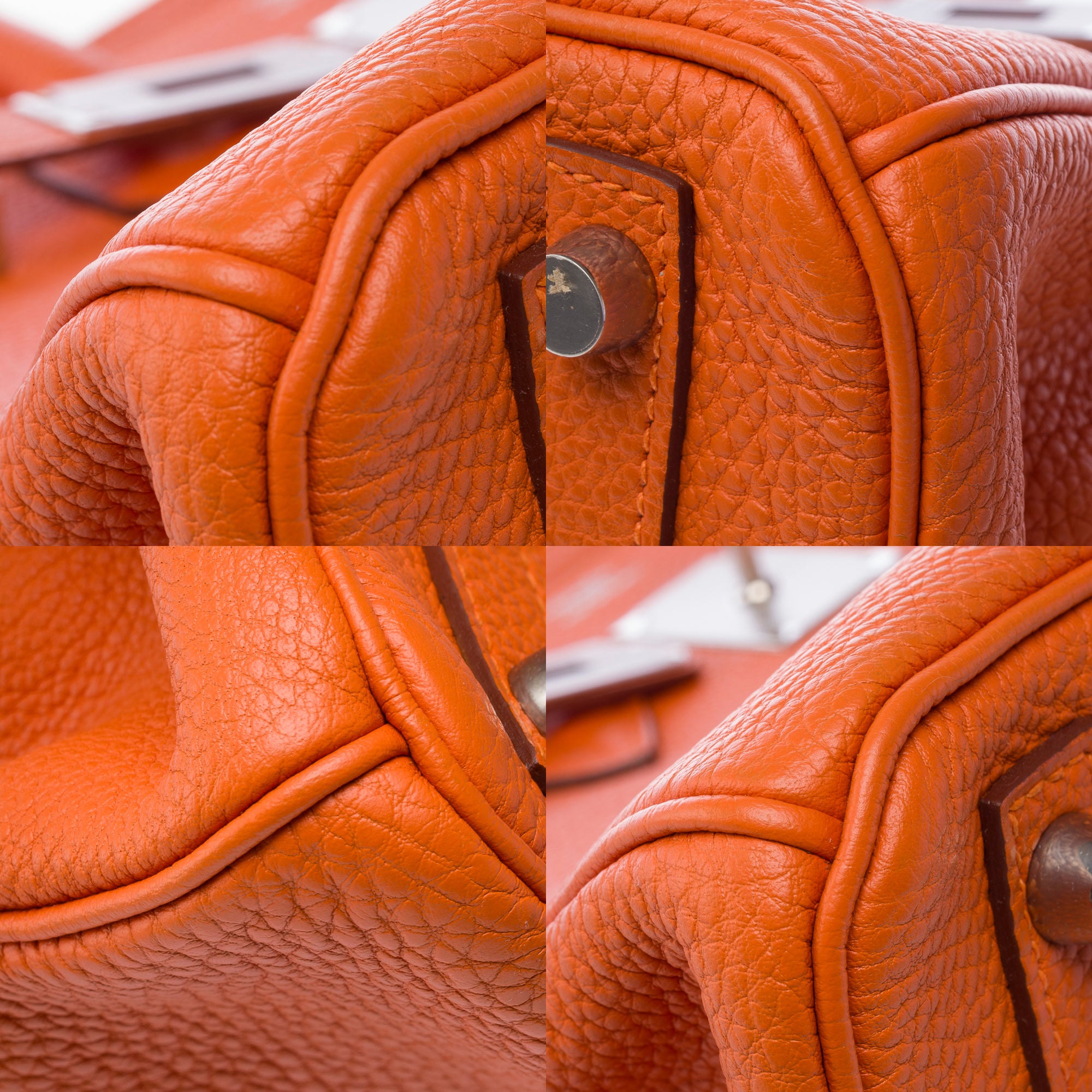 Sac HERMES Birkin 30 en Cuir Orange - 103365