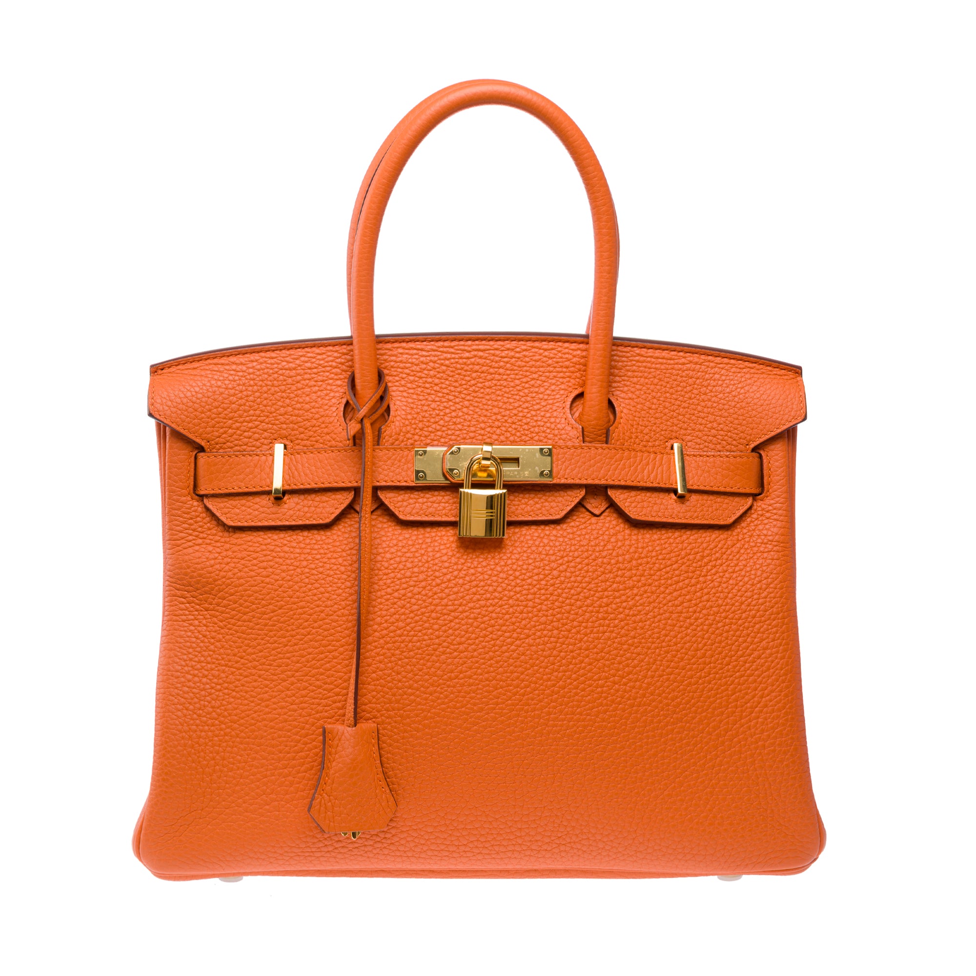 Sac HERMES Birkin 30 en Cuir Orange - 103357