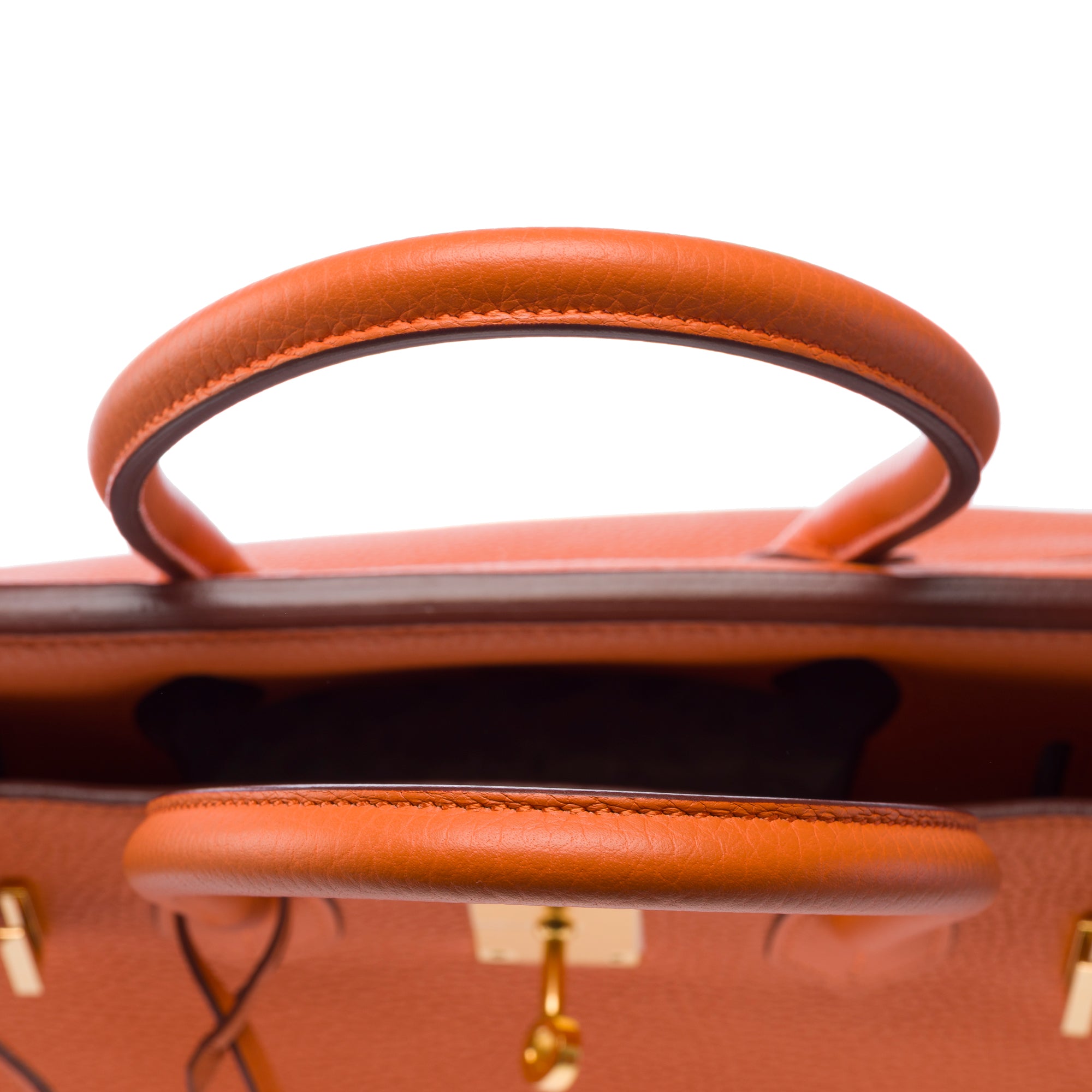 Sac HERMES Birkin 30 en Cuir Orange - 103357