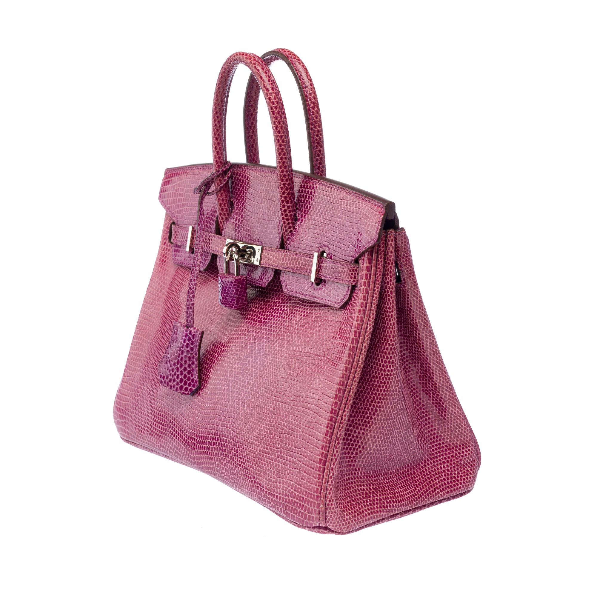 Sac HERMES Birkin 25 en Cuirs exotiques Violet - 103358