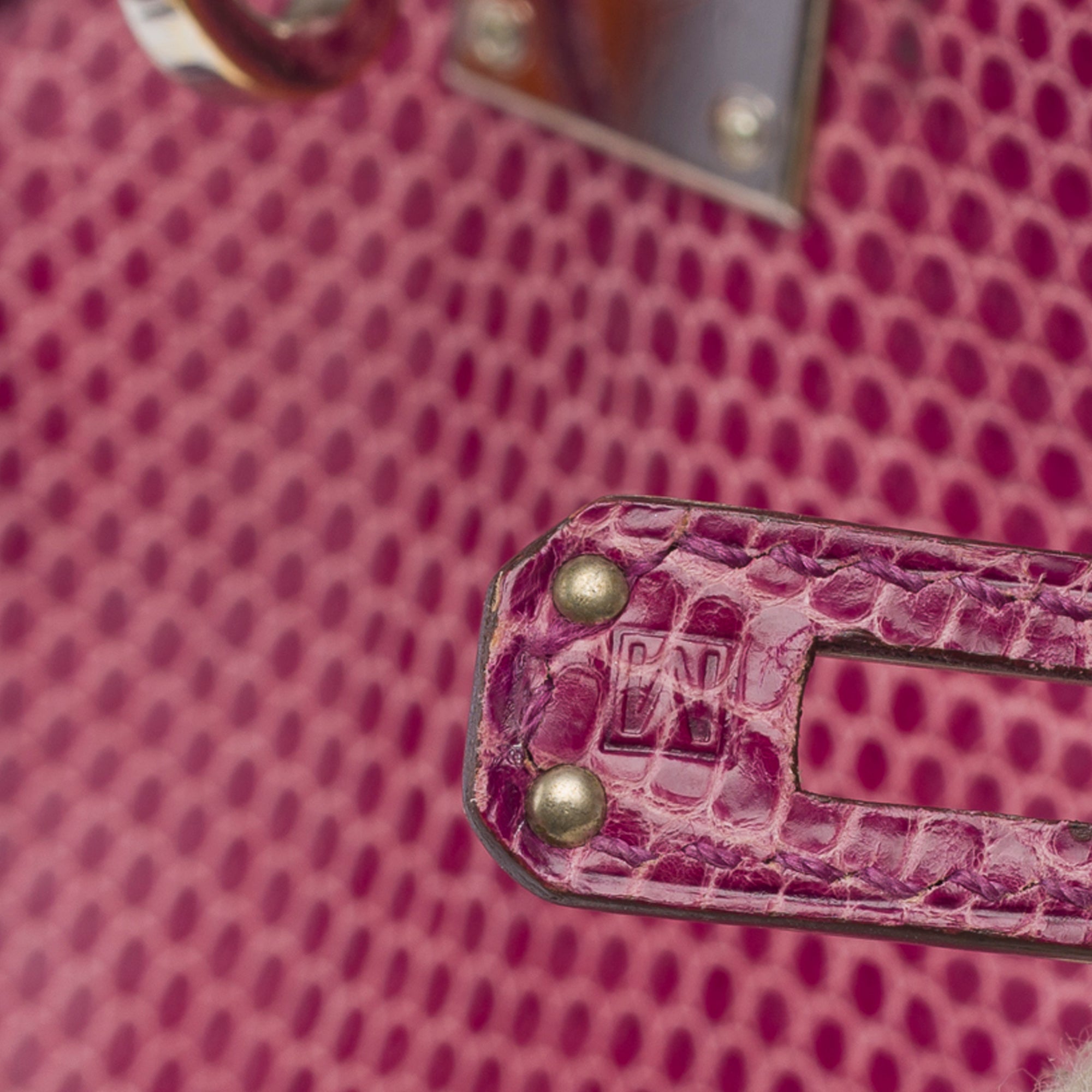 Sac HERMES Birkin 25 en Cuirs exotiques Violet - 103358
