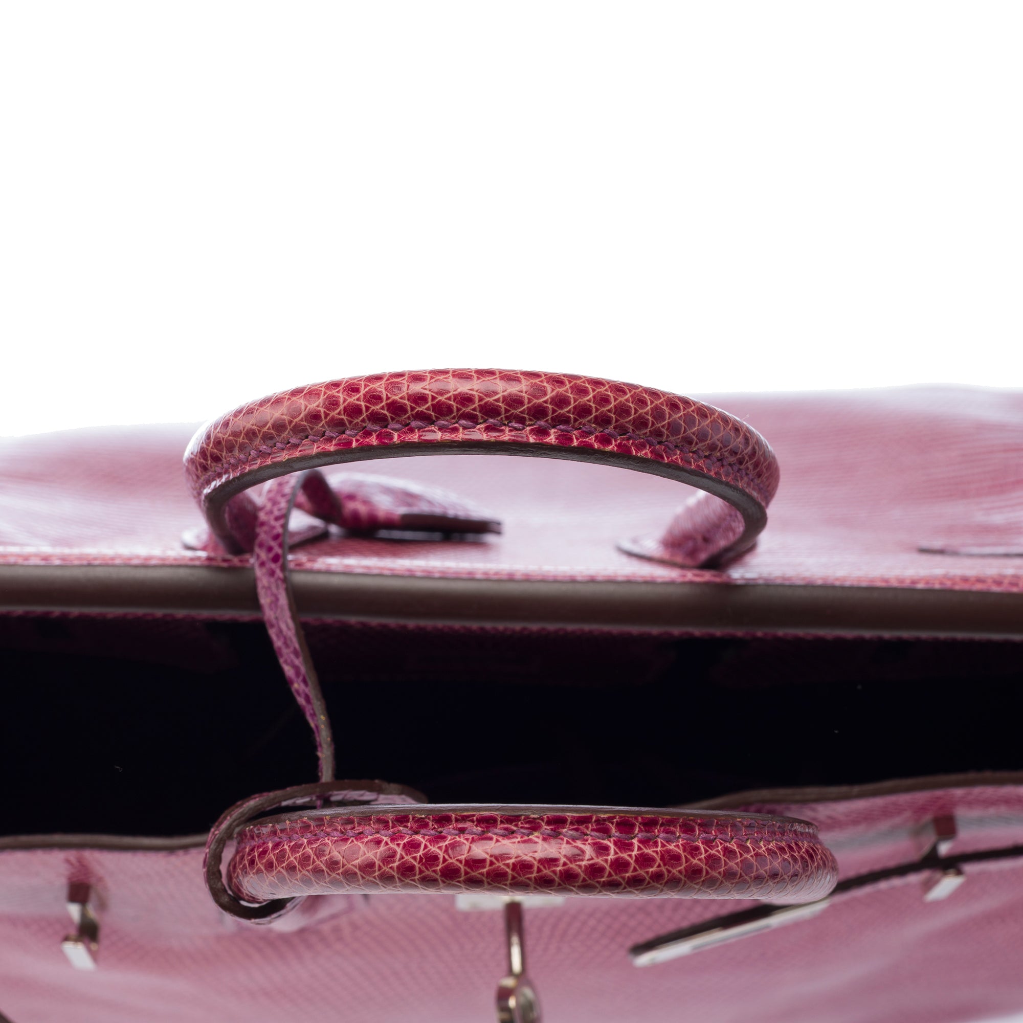 Sac HERMES Birkin 25 en Cuirs exotiques Violet - 103358