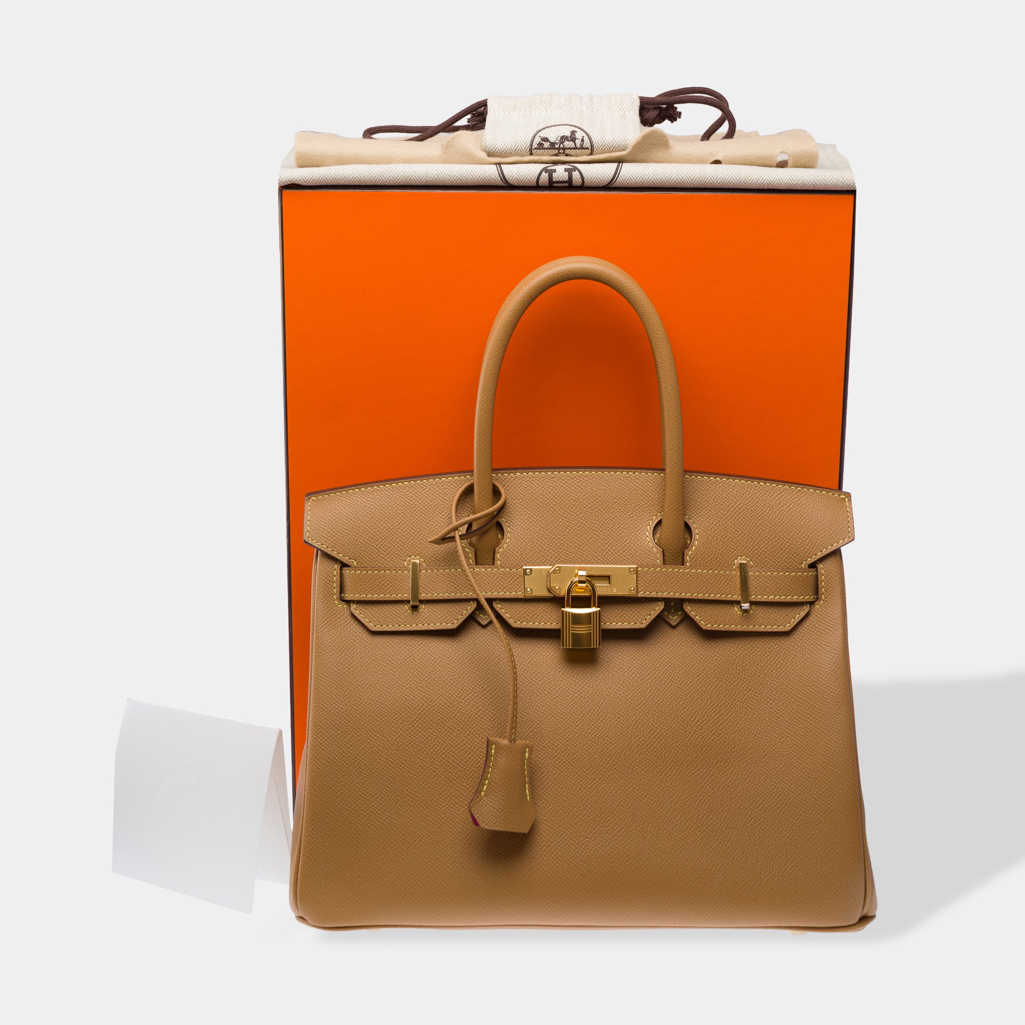 Sac HERMES Birkin 30 en Cuir Beige - 103367