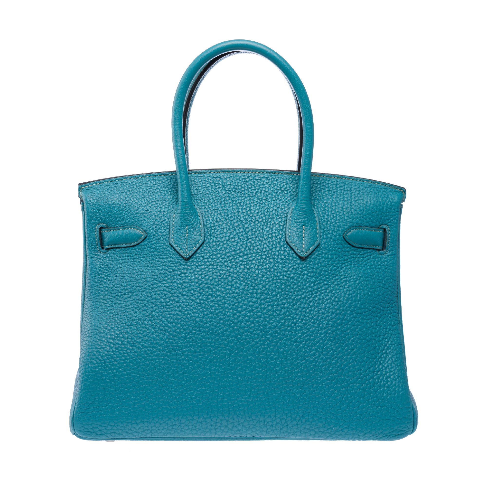 Sac HERMES Birkin 30 en Cuir Bleu - 103371