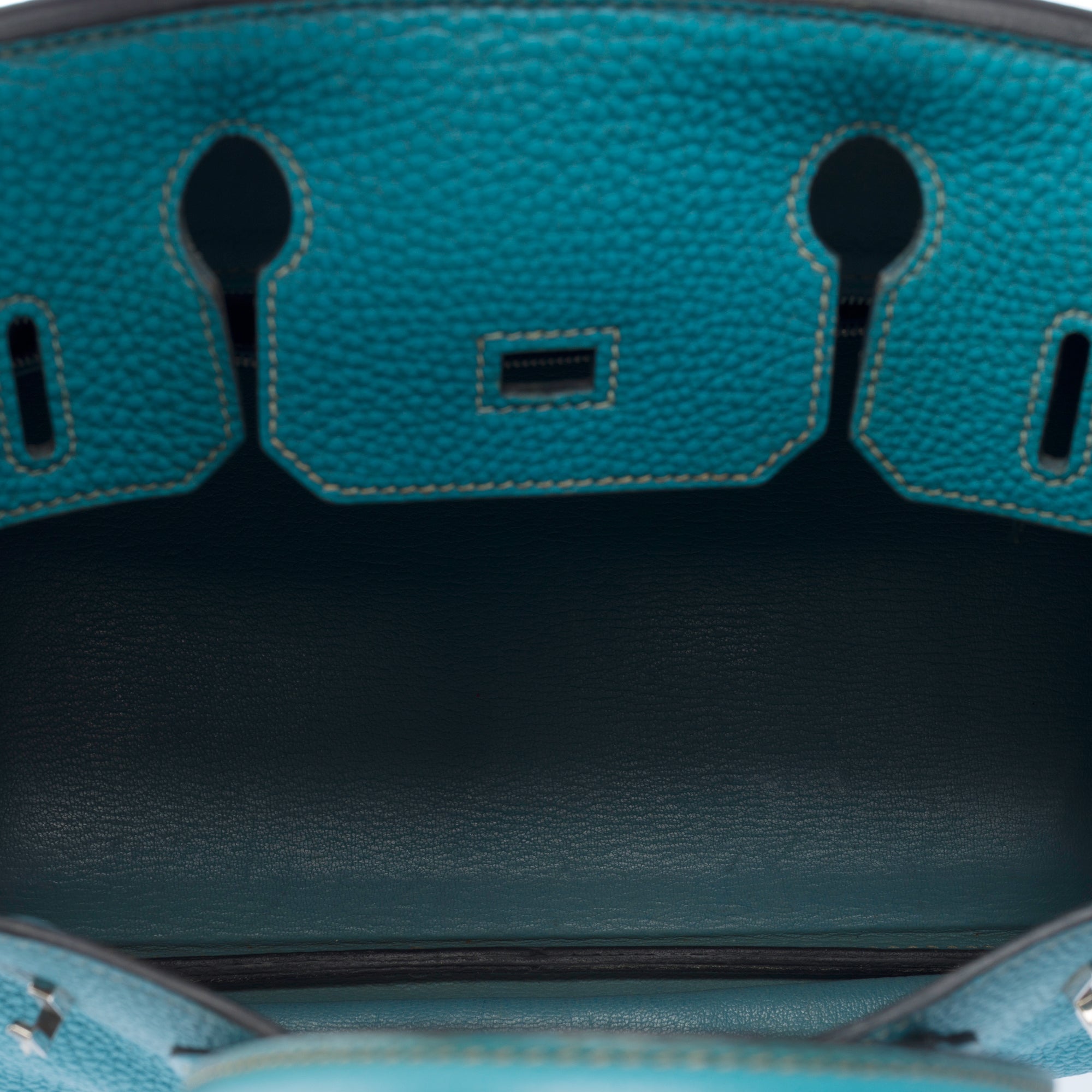 Sac HERMES Birkin 30 en Cuir Bleu - 103371