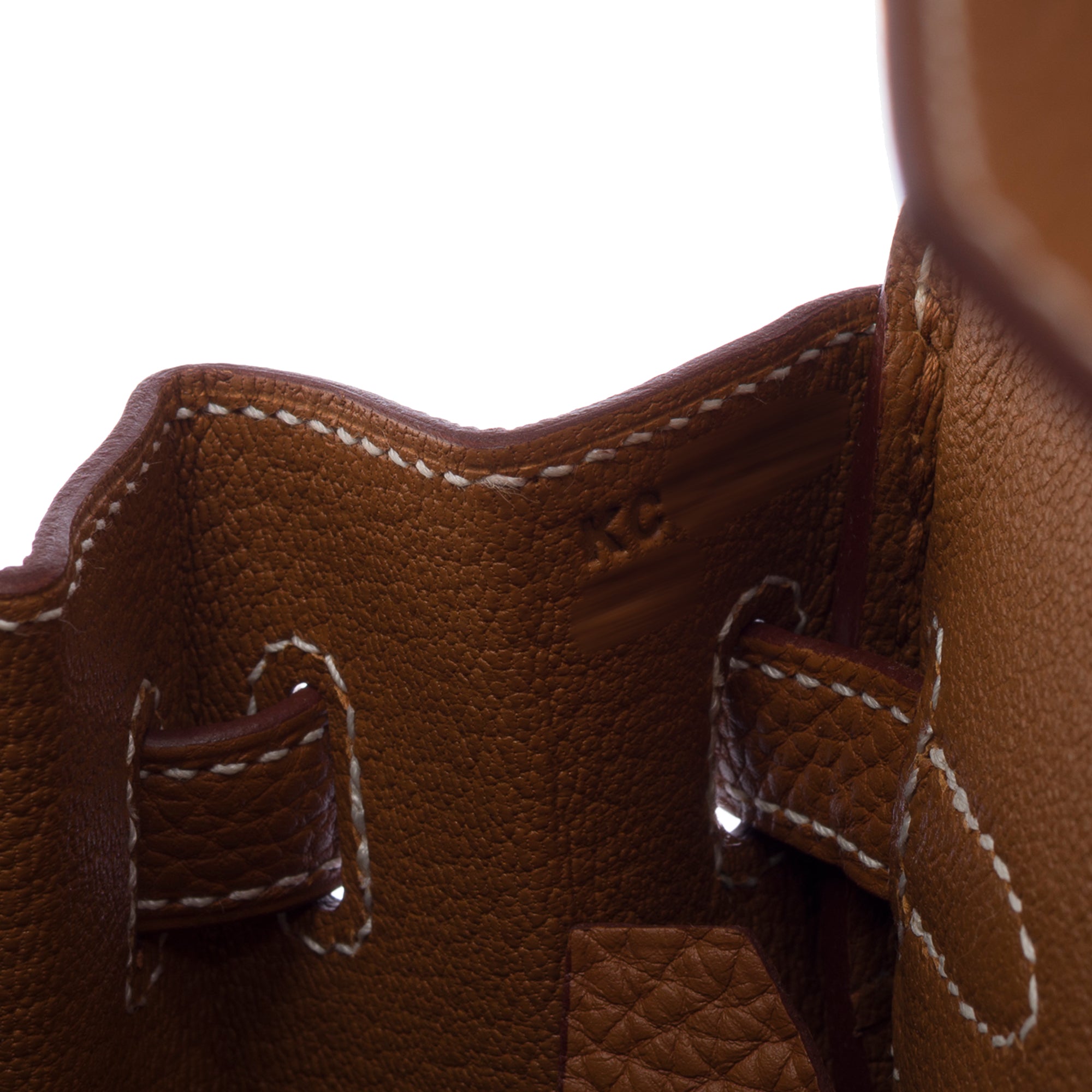 Sac HERMES Birkin 25 en Cuir Doré - 103369