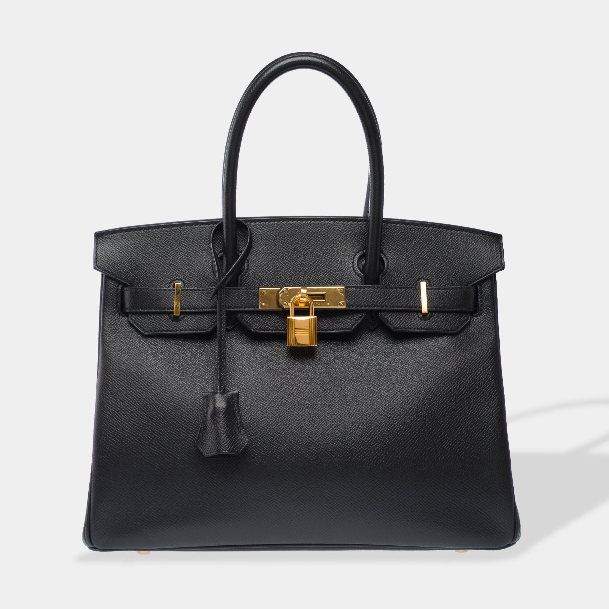 Sac HERMES Birkin 30 en Cuir Noir - 103368