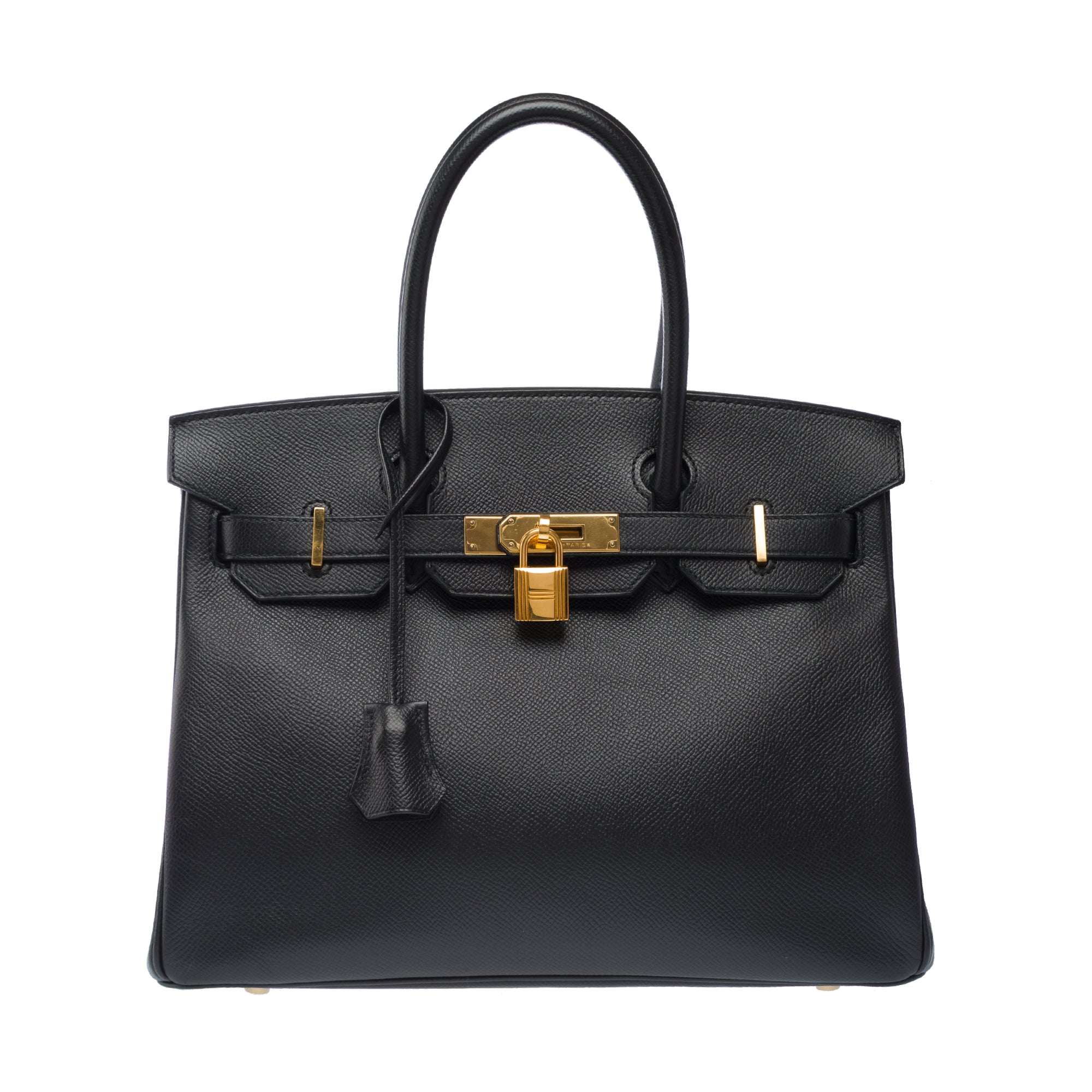 Sac HERMES Birkin 30 en Cuir Noir - 103368