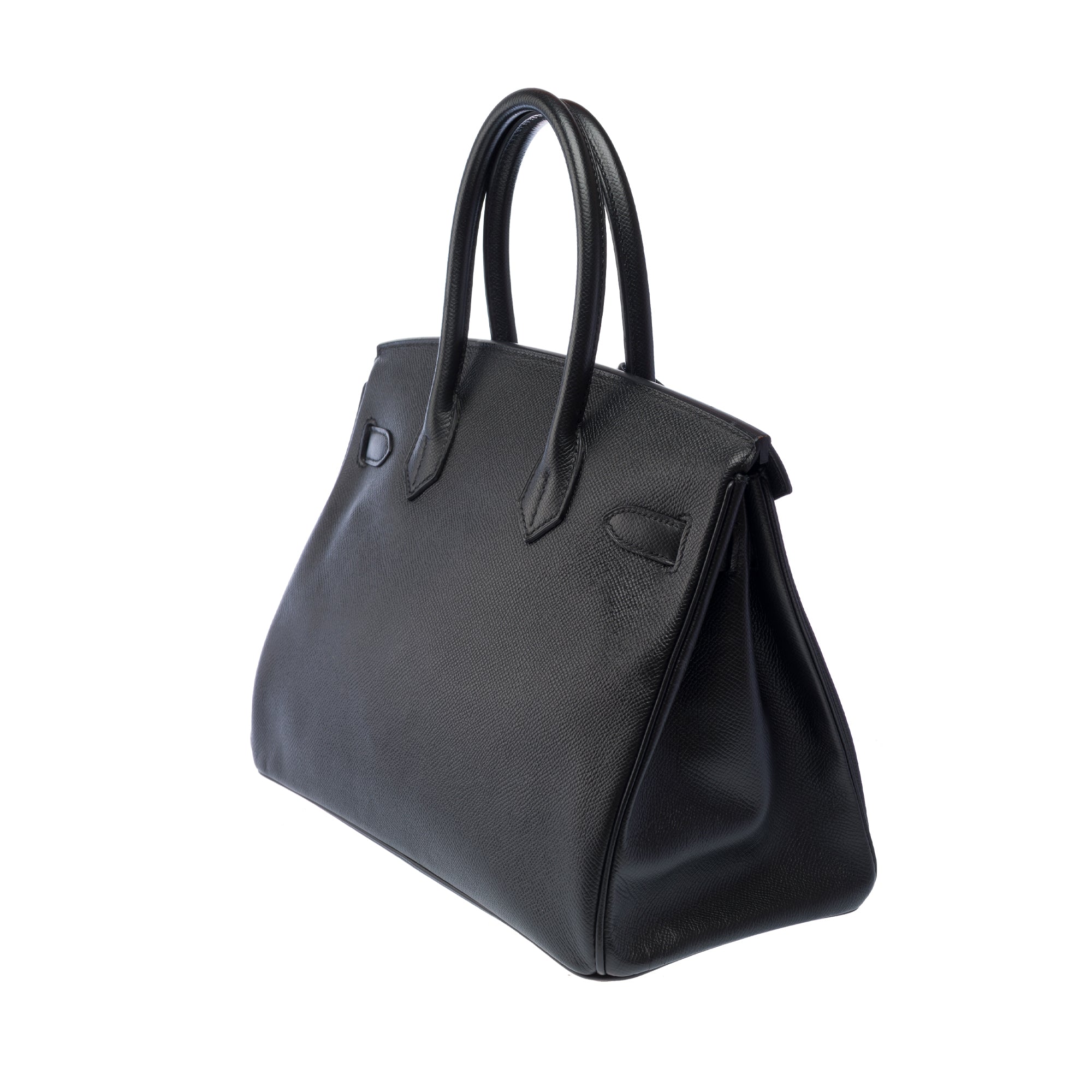 Sac HERMES Birkin 30 en Cuir Noir - 103368