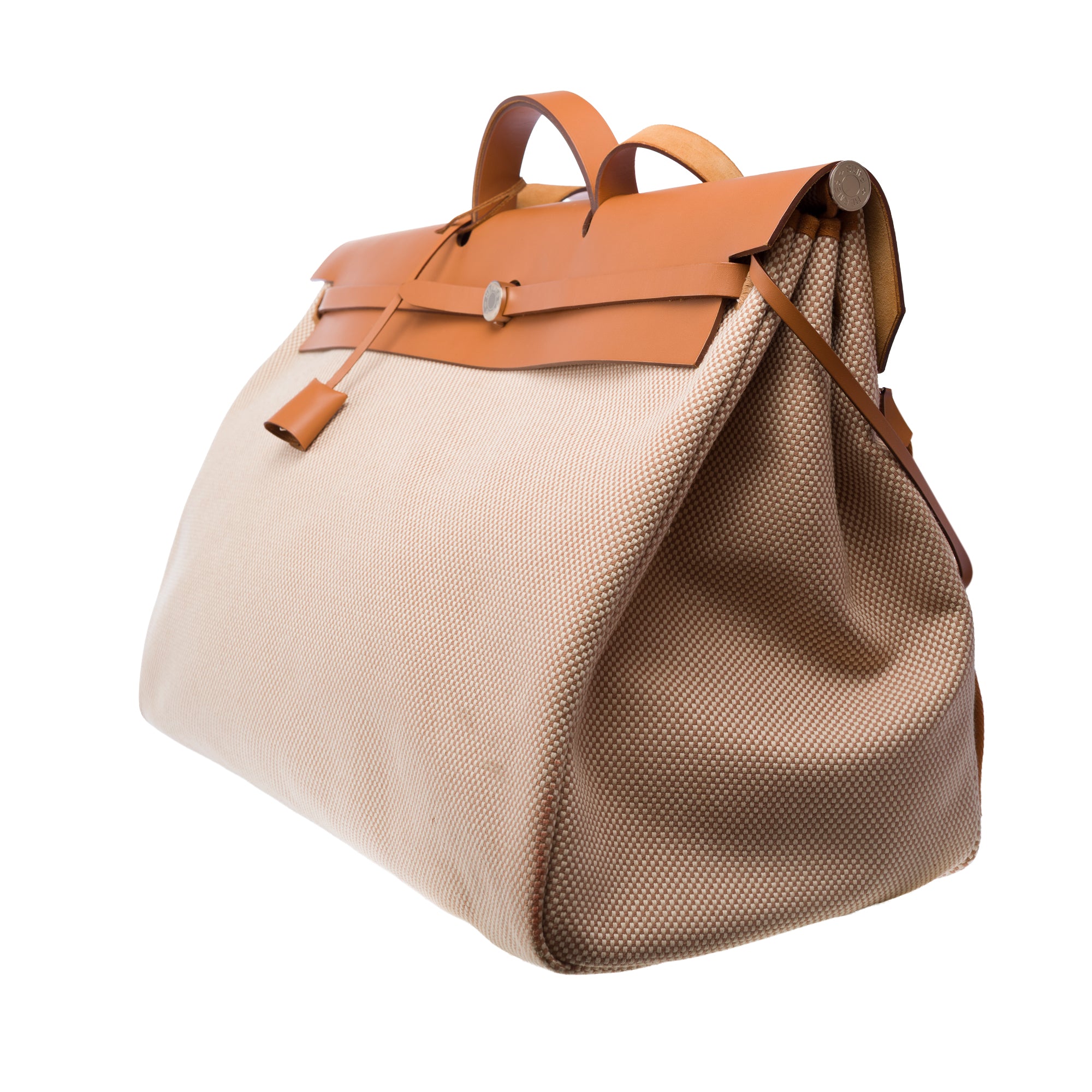 Sac HERMES Herbag en Toile Beige - 103375