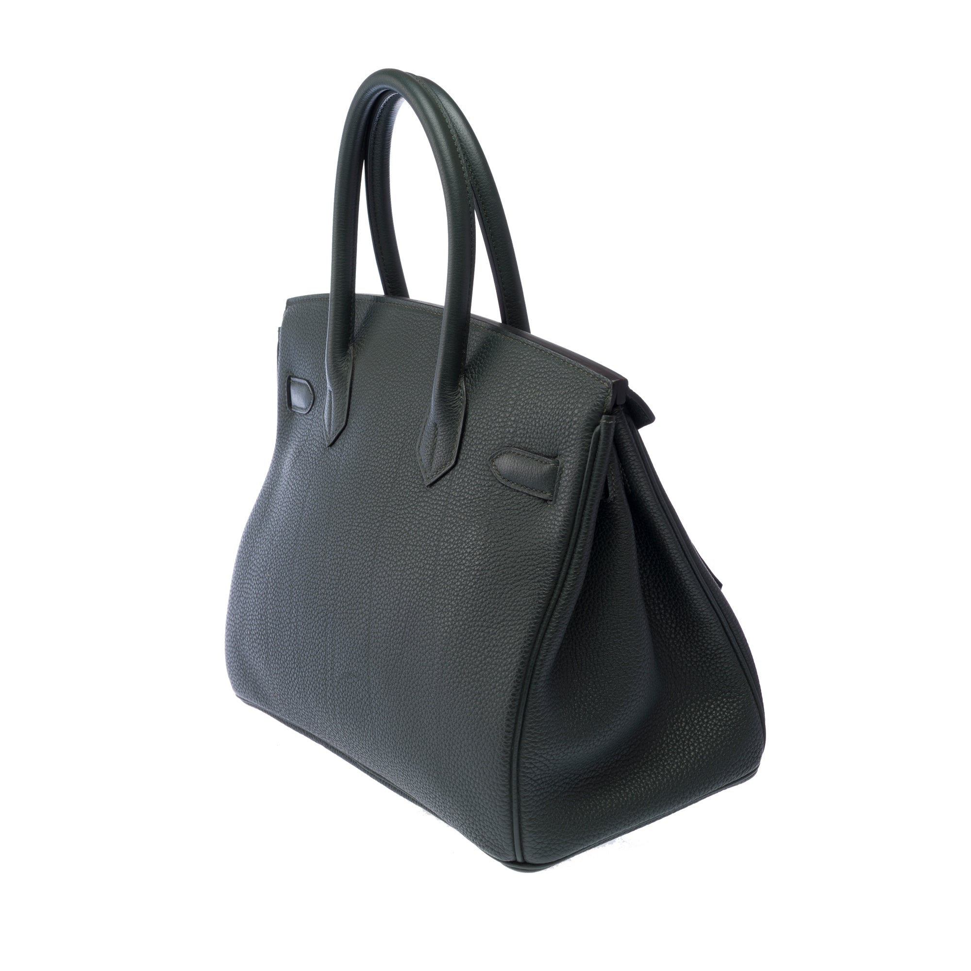Sac HERMES Birkin 30 en Cuir Vert - 103372