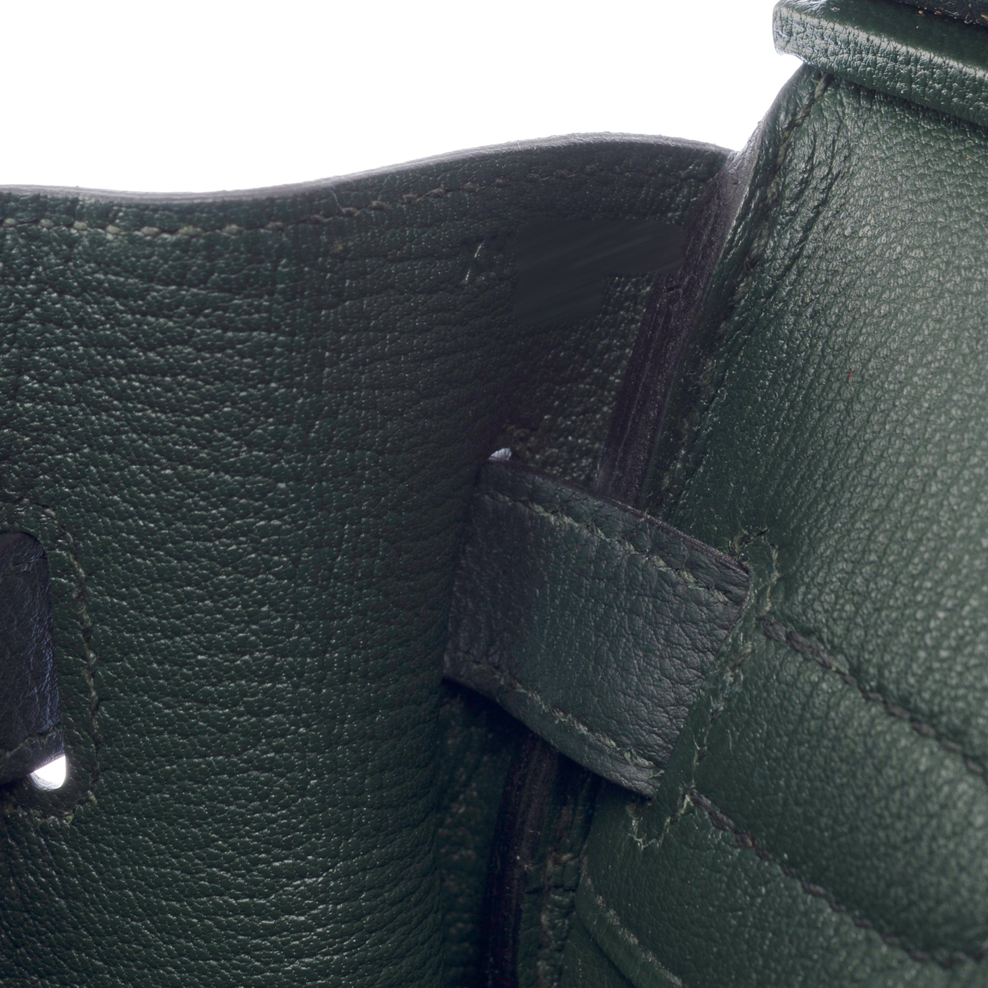 Sac HERMES Birkin 30 en Cuir Vert - 103372