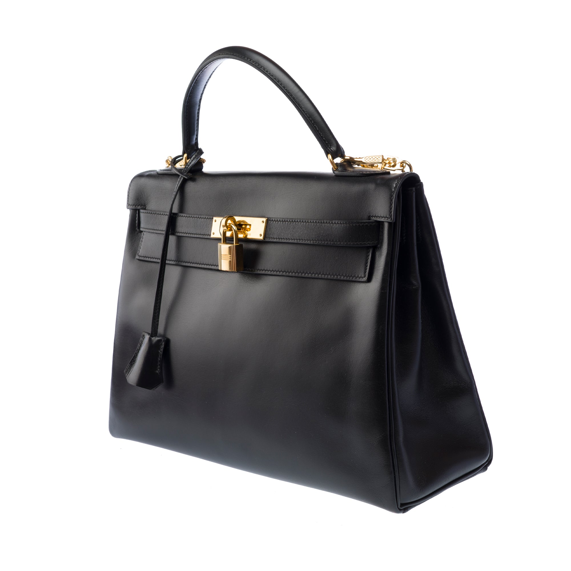 Sac HERMES Kelly 32 en Cuir Noir - 103374