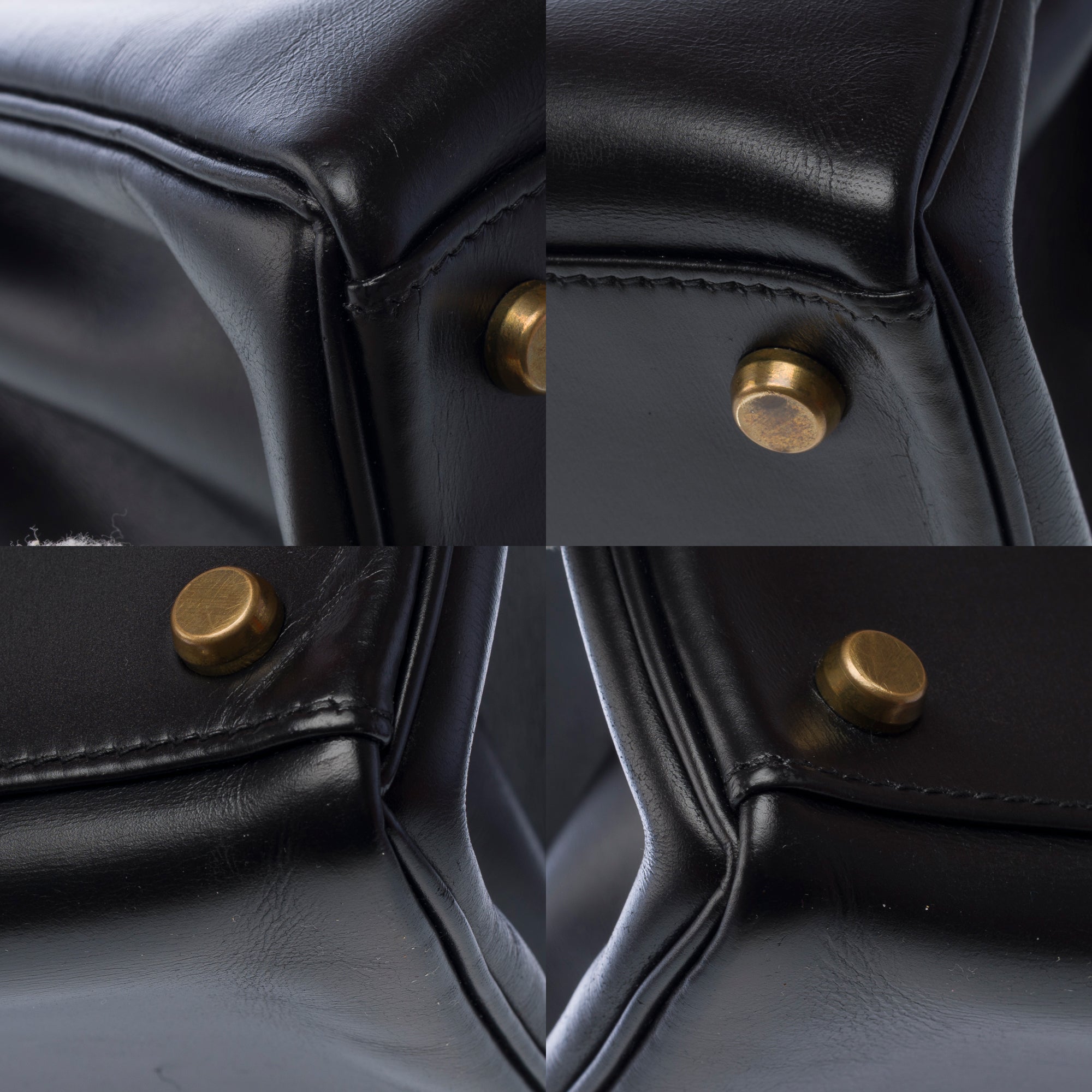Sac HERMES Kelly 32 en Cuir Noir - 103374