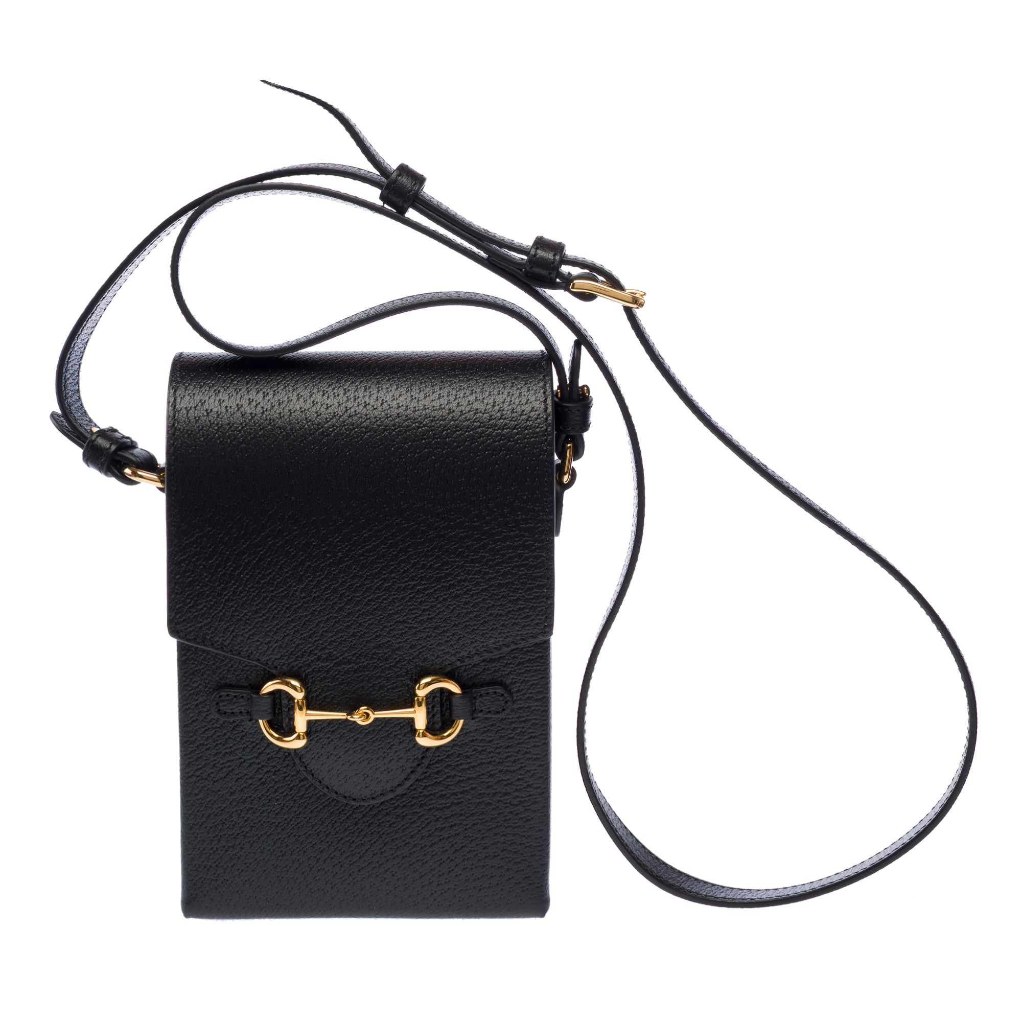Sac GUCCI Horsebit 1955 Vertical en Cuir Noir - 103384