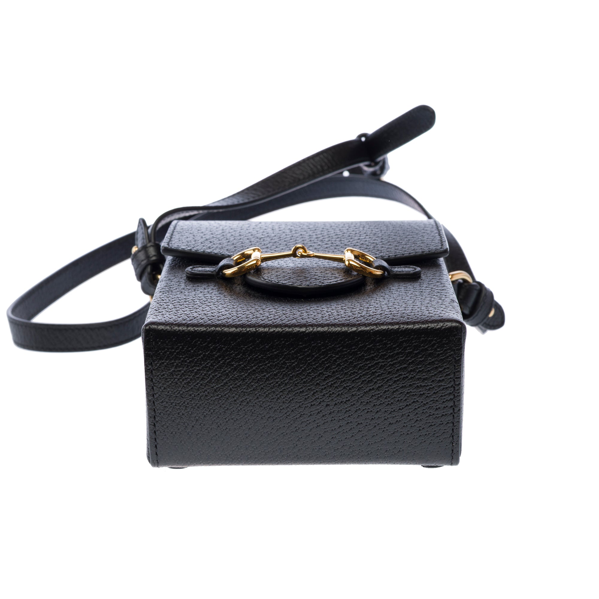 Sac GUCCI Horsebit 1955 Vertical en Cuir Noir - 103384