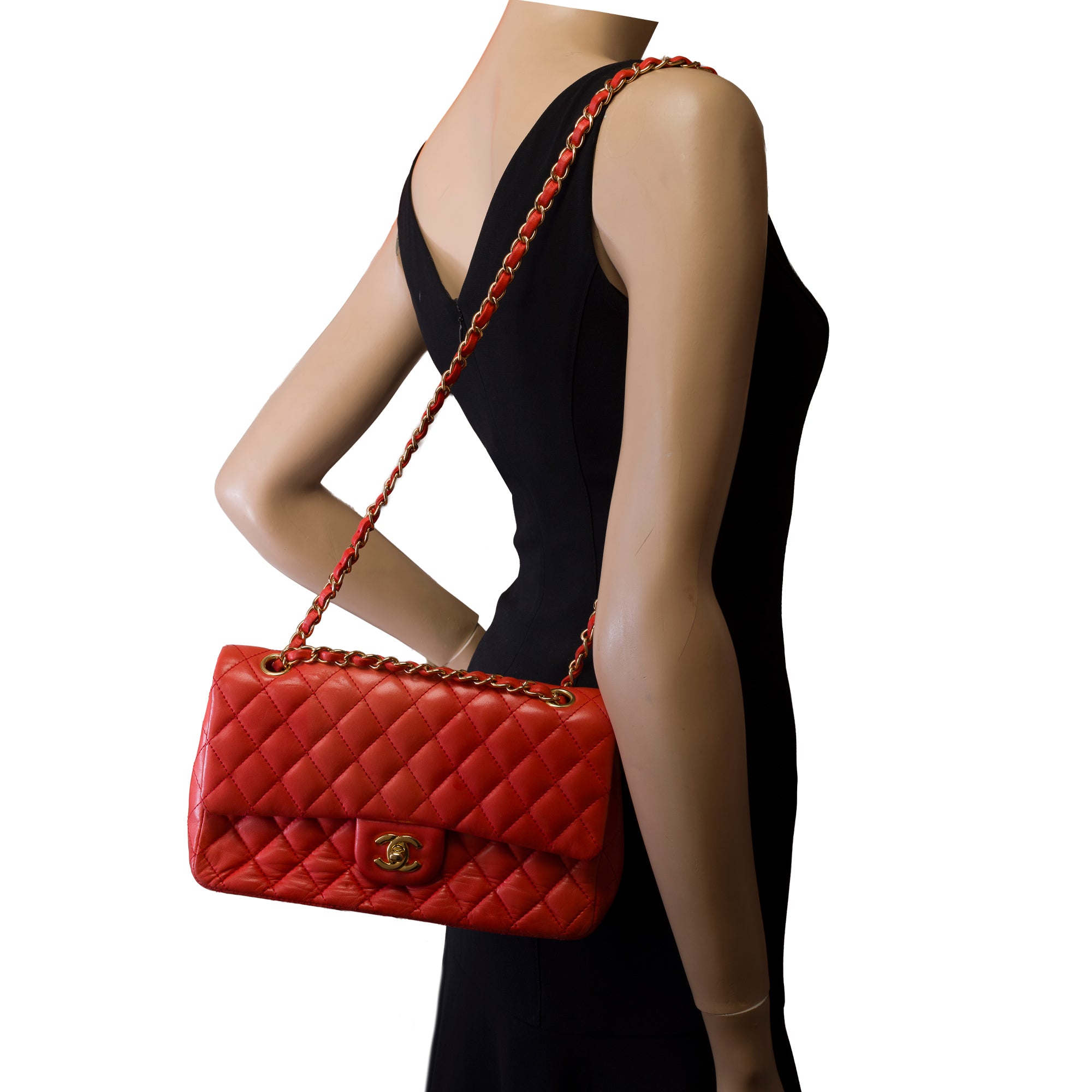 Sac CHANEL Timeless/Classique en Cuir Rose - 103390