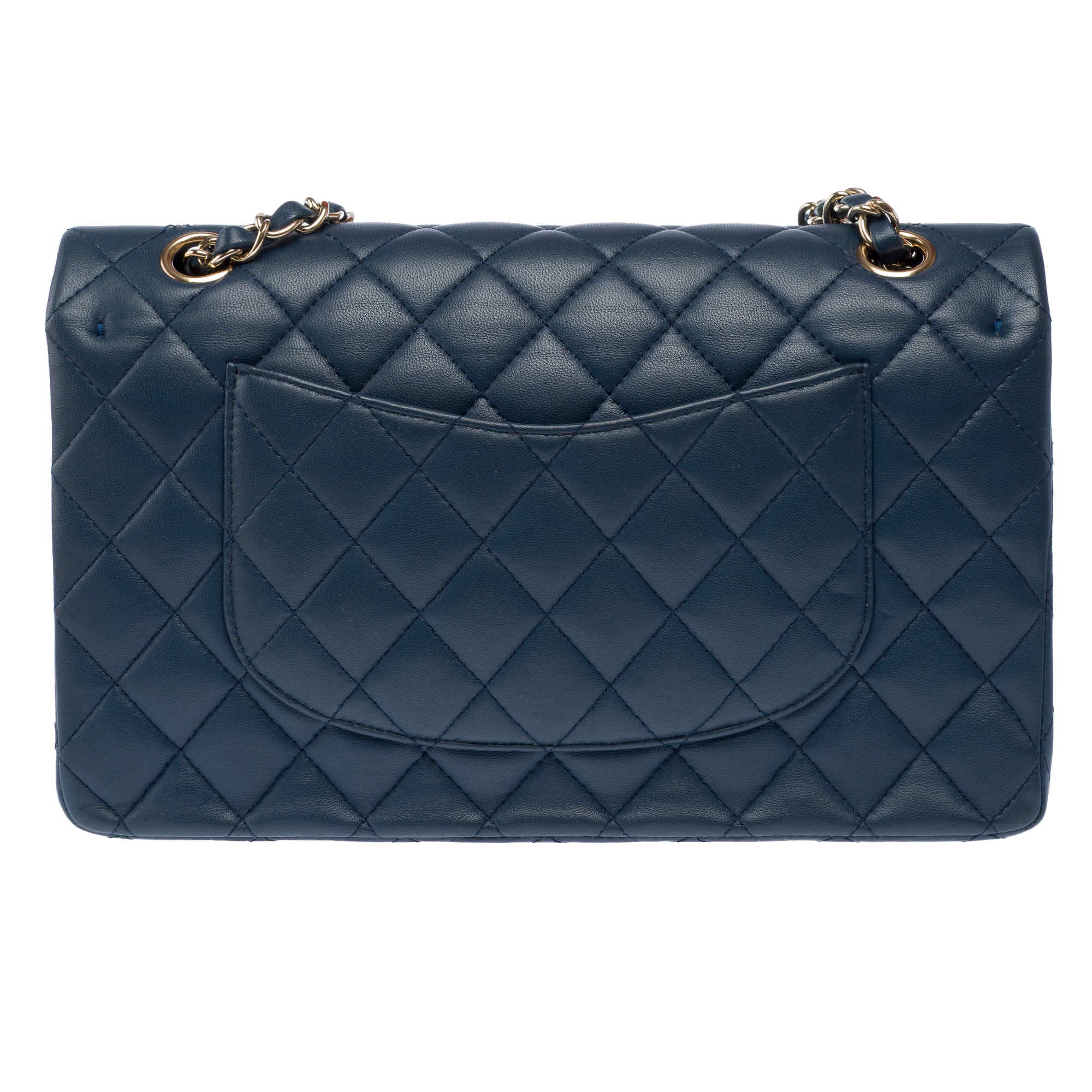 Sac CHANEL Timeless/Classique en Cuir Bleu - 103394