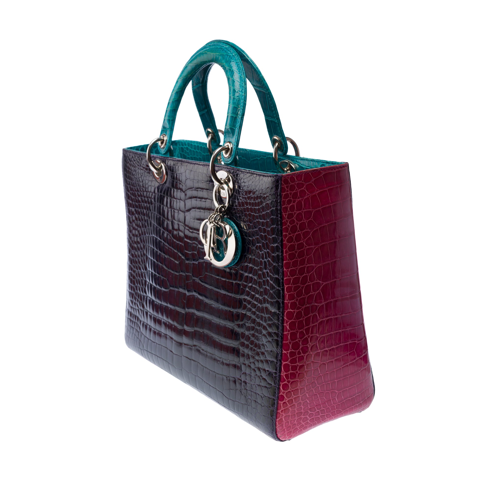 Sac DIOR Lady Dior en Cuirs exotiques Violet - 103013