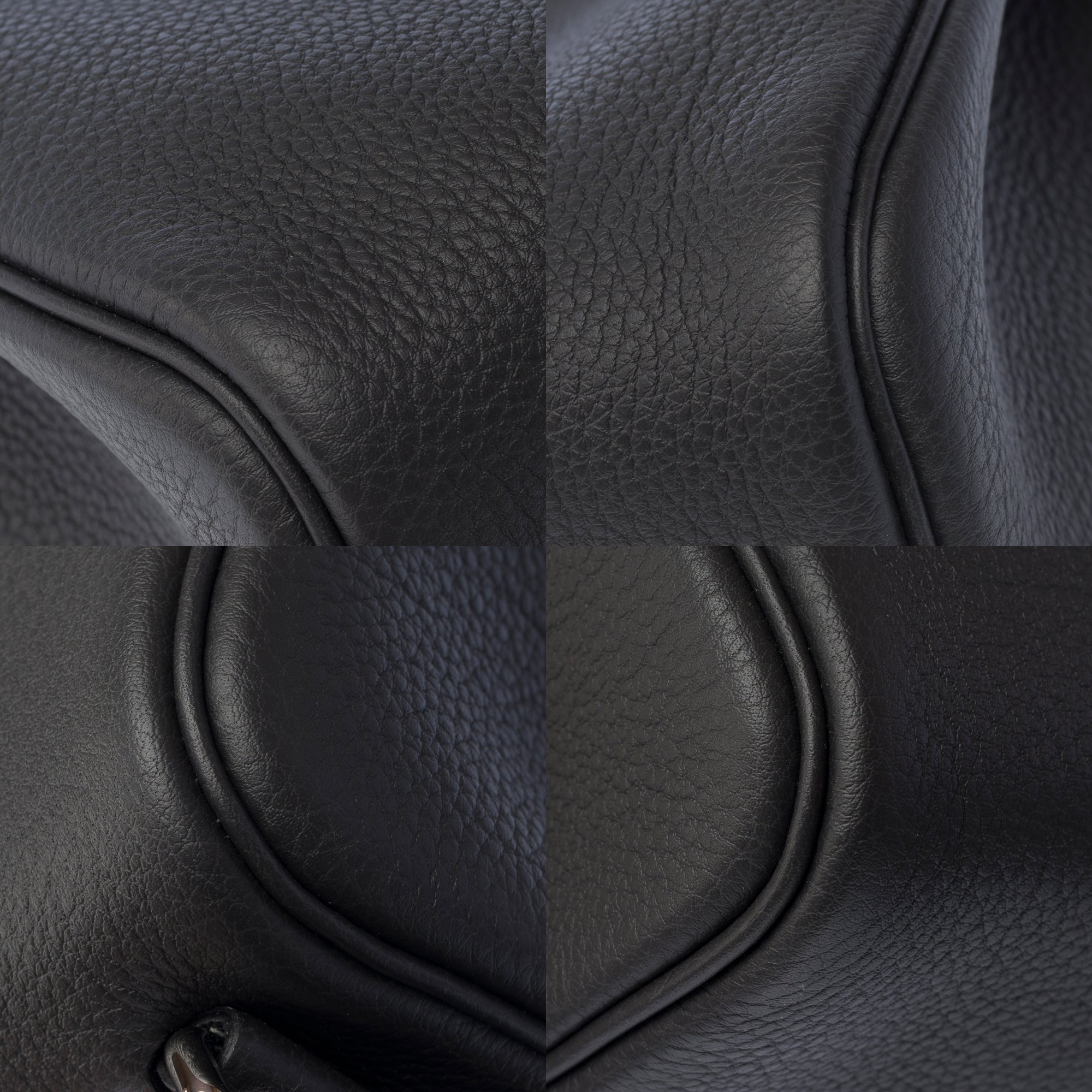 Sac HERMES Haut a Courroies en Cuir Gris - 103403