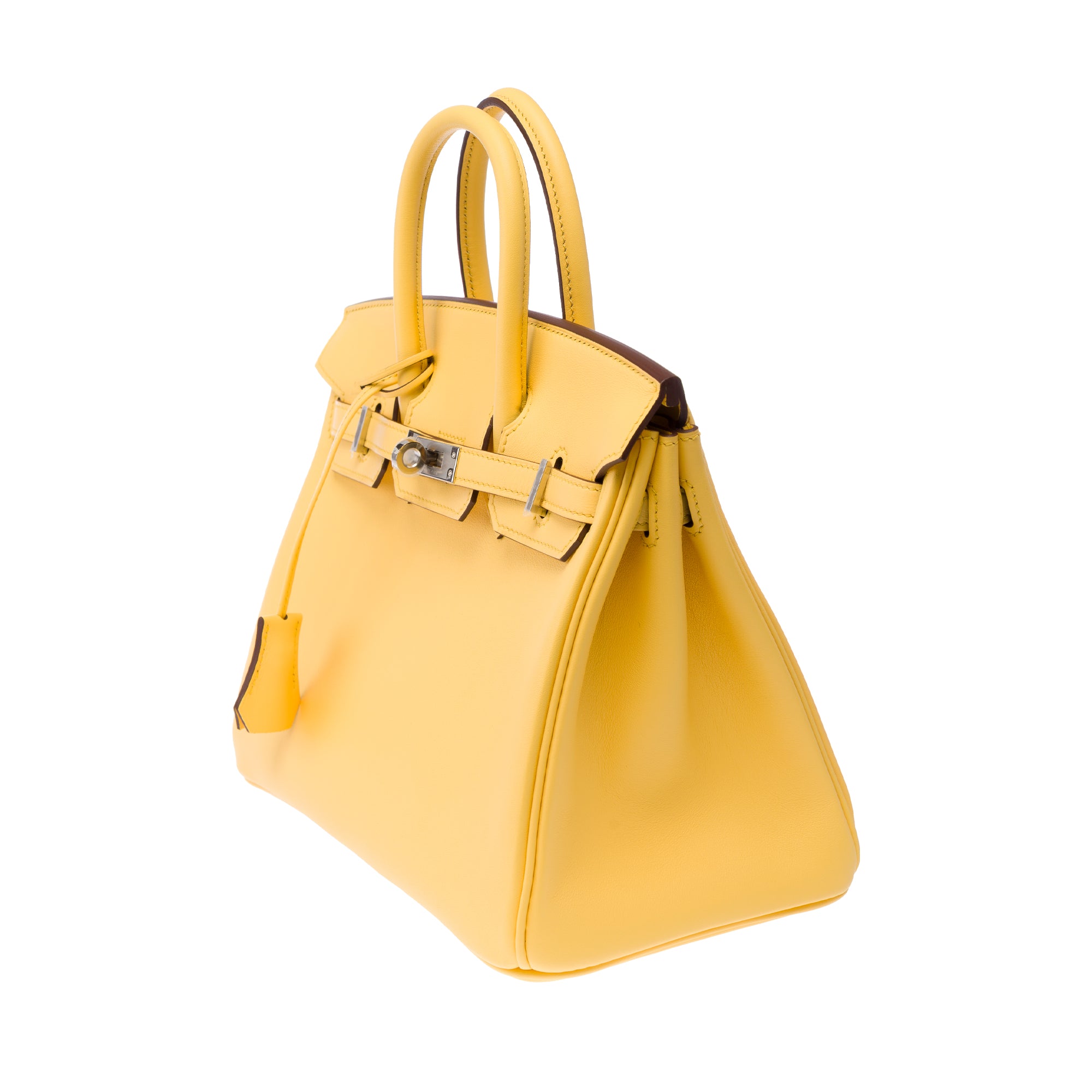 Sac HERMES Birkin 25 en Cuir Jaune - 103405