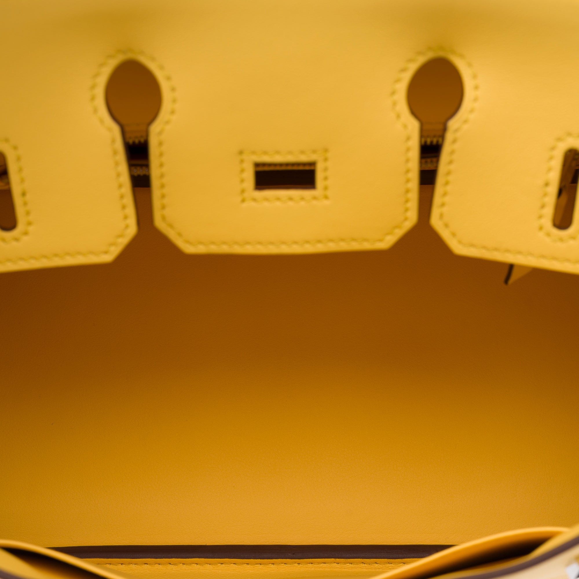 Sac HERMES Birkin 25 en Cuir Jaune - 103405
