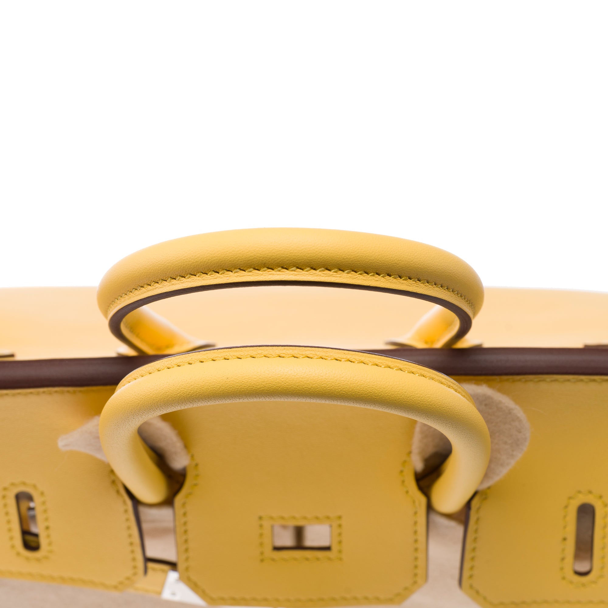 Sac HERMES Birkin 25 en Cuir Jaune - 103405