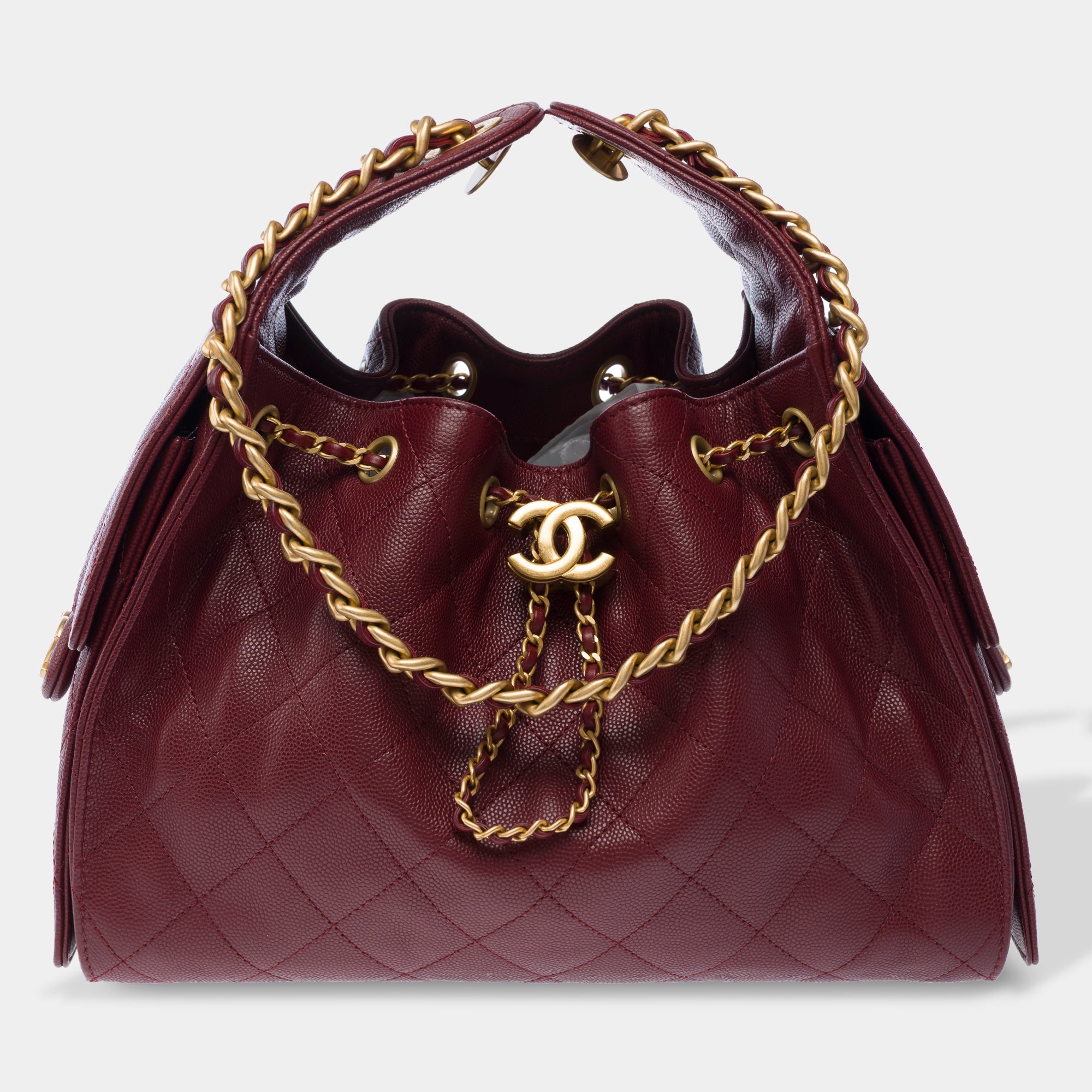 Sac CHANEL en Cuir Bordeaux - 103395