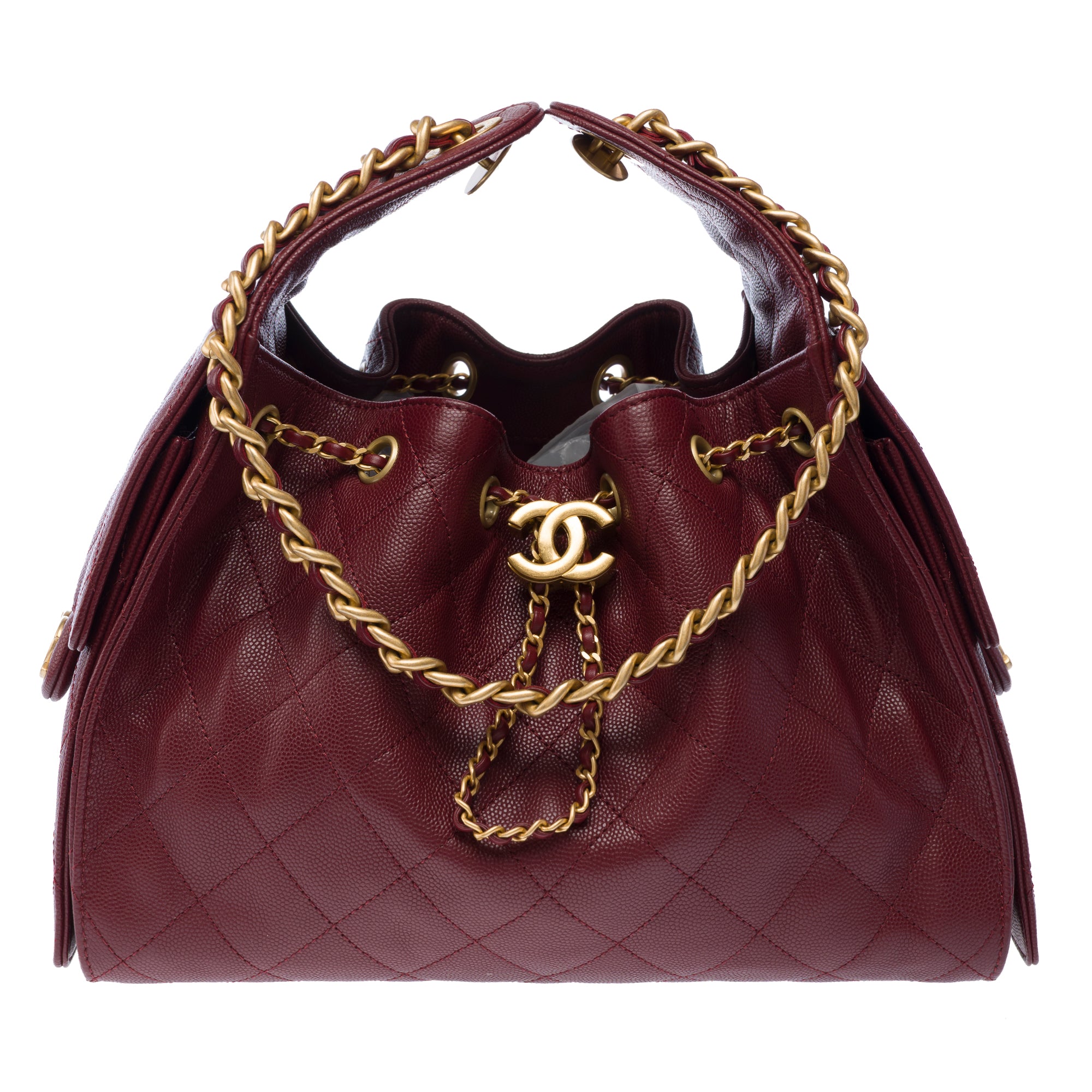 Sac CHANEL en Cuir Bordeaux - 103395