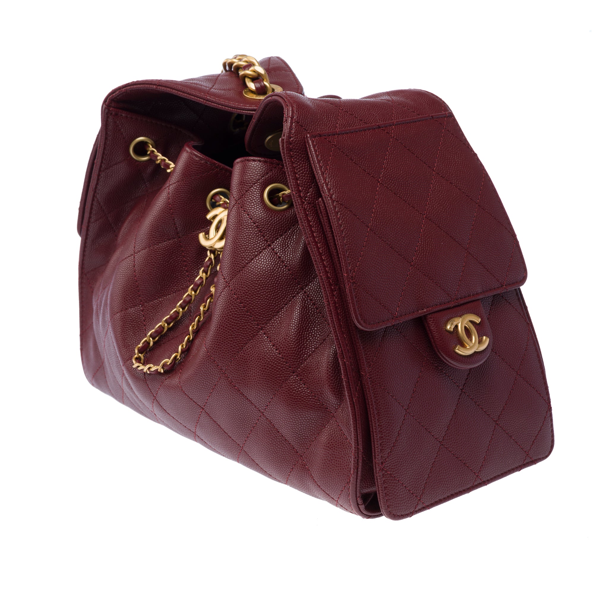 Sac CHANEL en Cuir Bordeaux - 103395