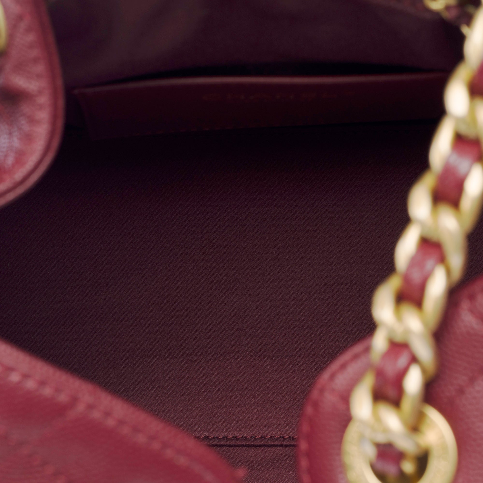 Sac CHANEL en Cuir Bordeaux - 103395