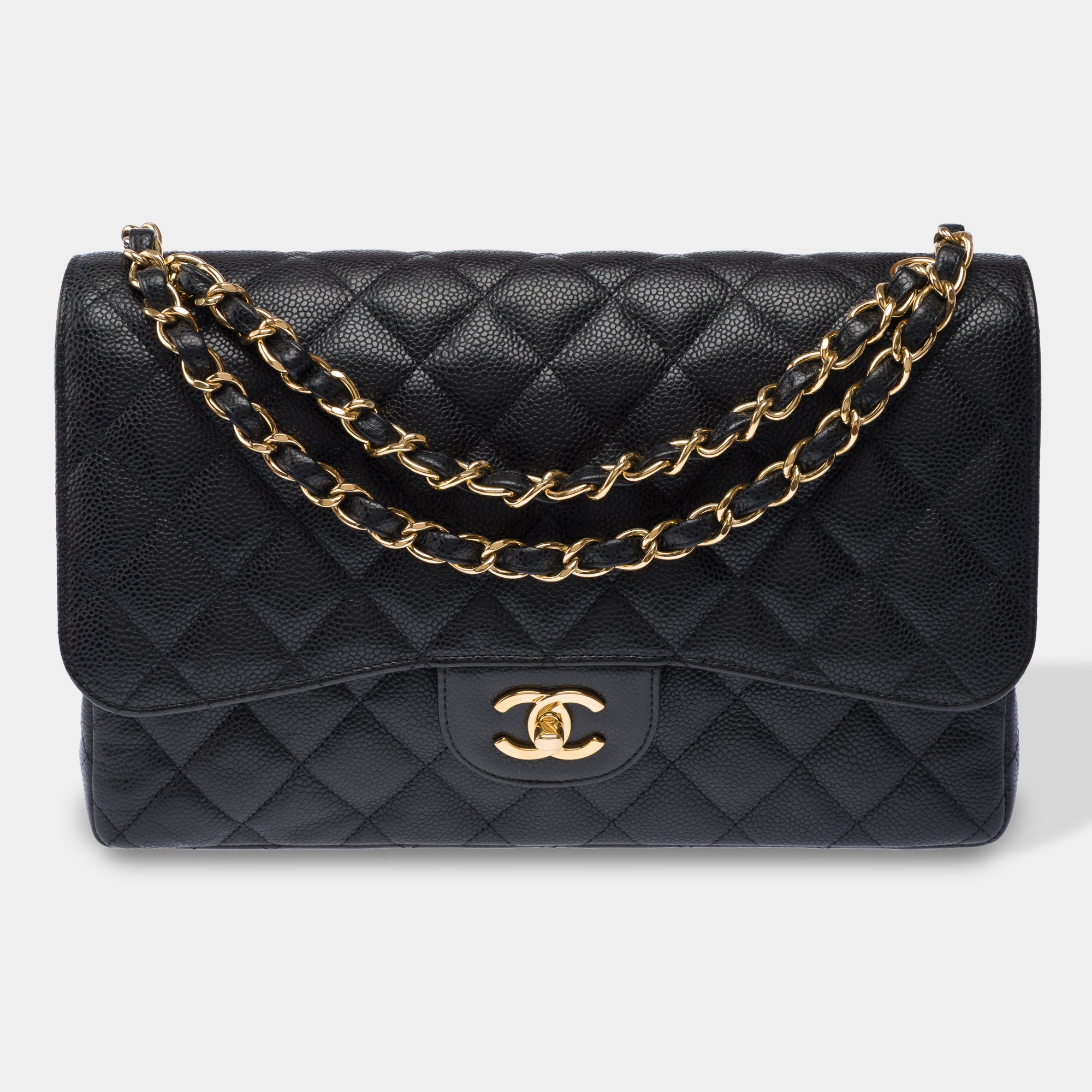 Sac CHANEL Timeless/Classique en Cuir Noir - 103396