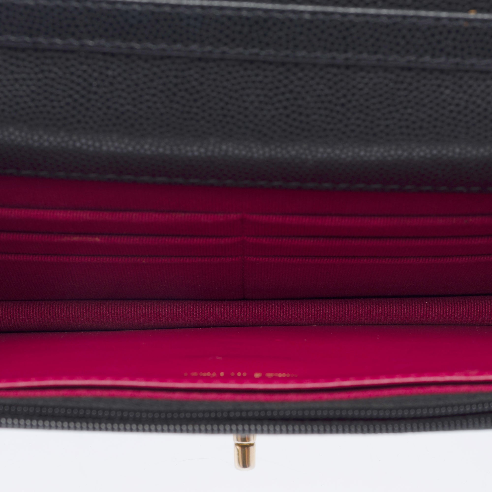 Sac CHANEL Wallet on Chain en Cuir Noir - 103397