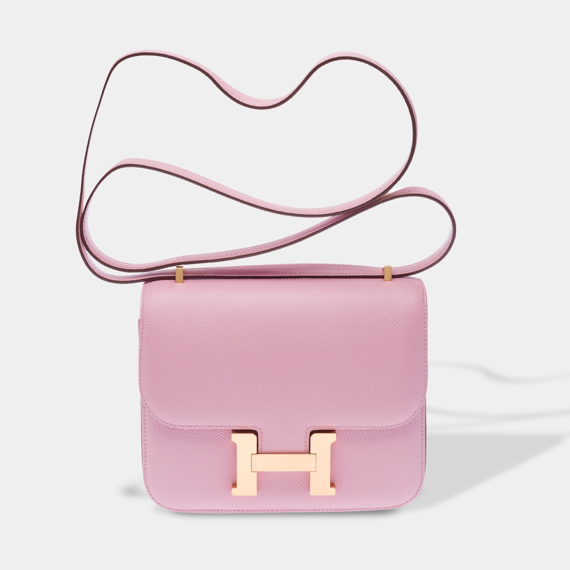 Sac HERMES Constance en Cuir Violet - 103409