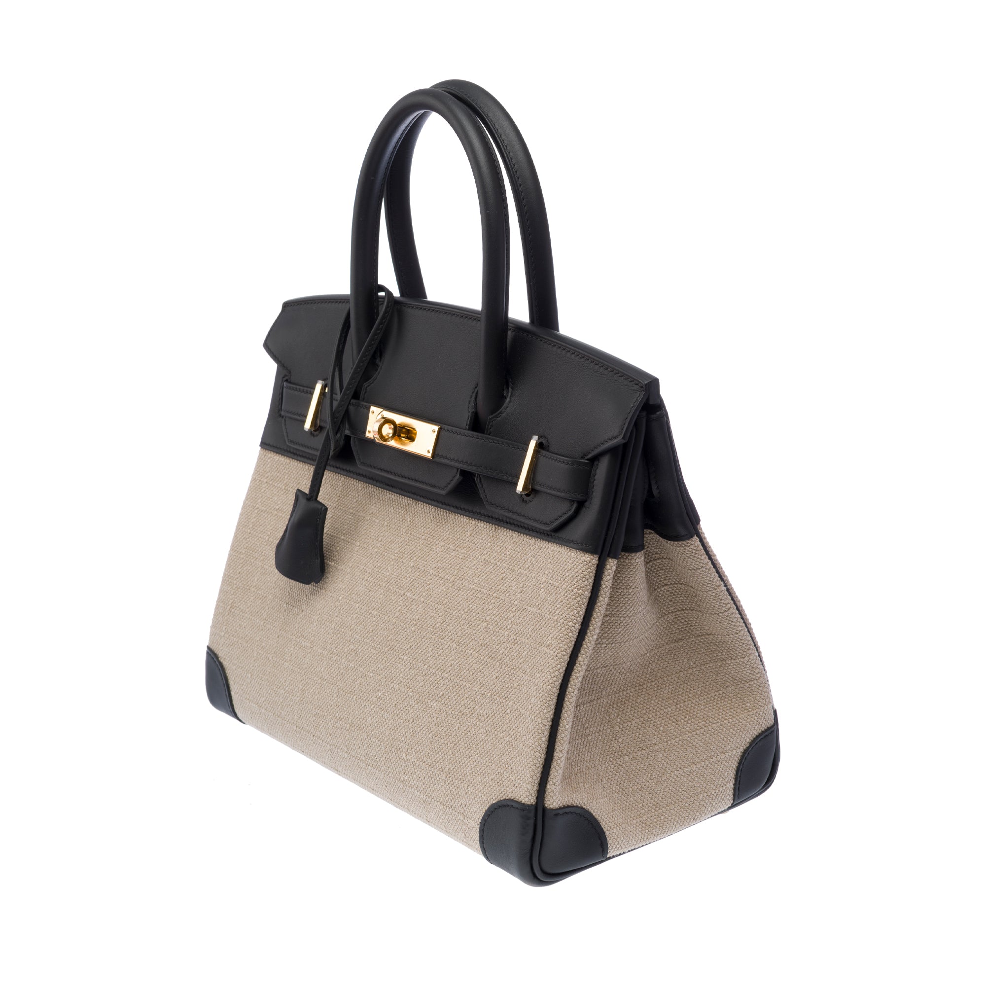 Sac HERMES Birkin 30 en Toile Beige - 103412