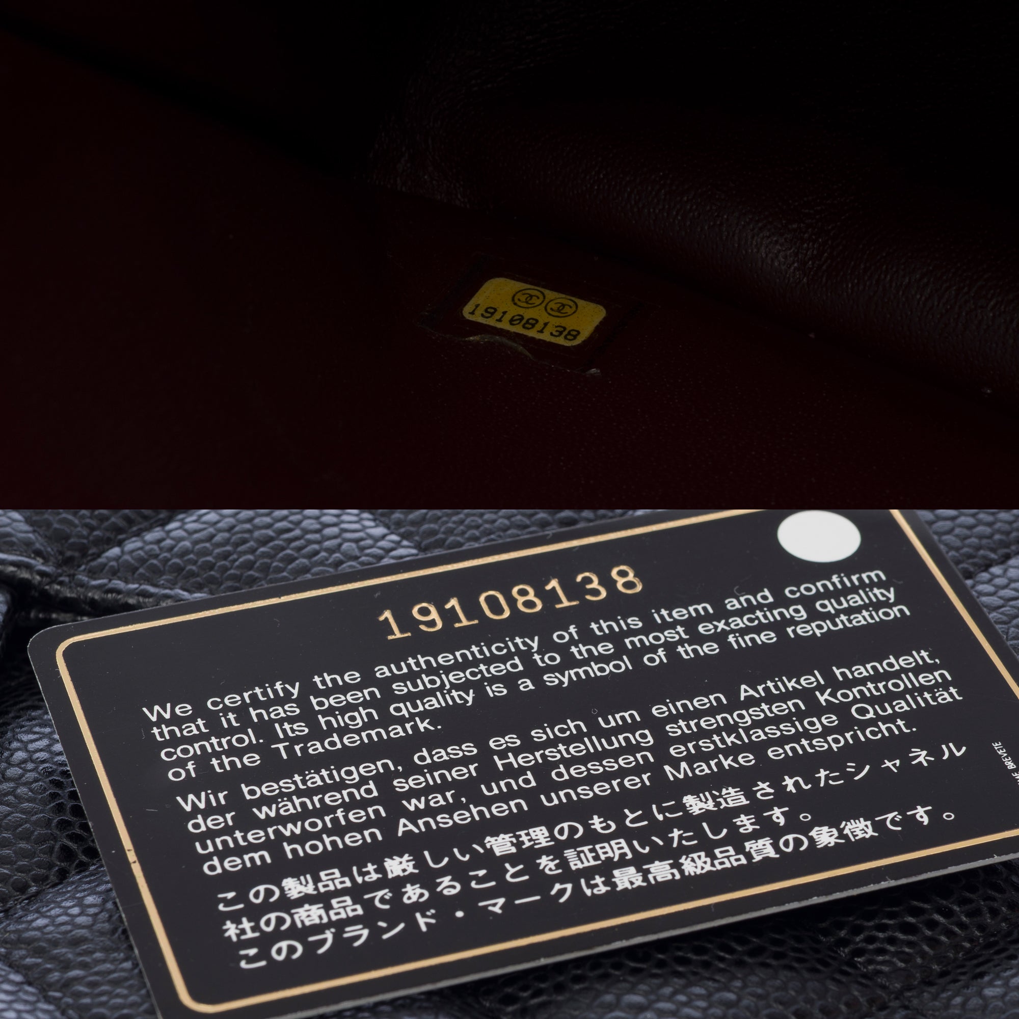 Sac CHANEL Timeless/Classique en Cuir Noir - 103416