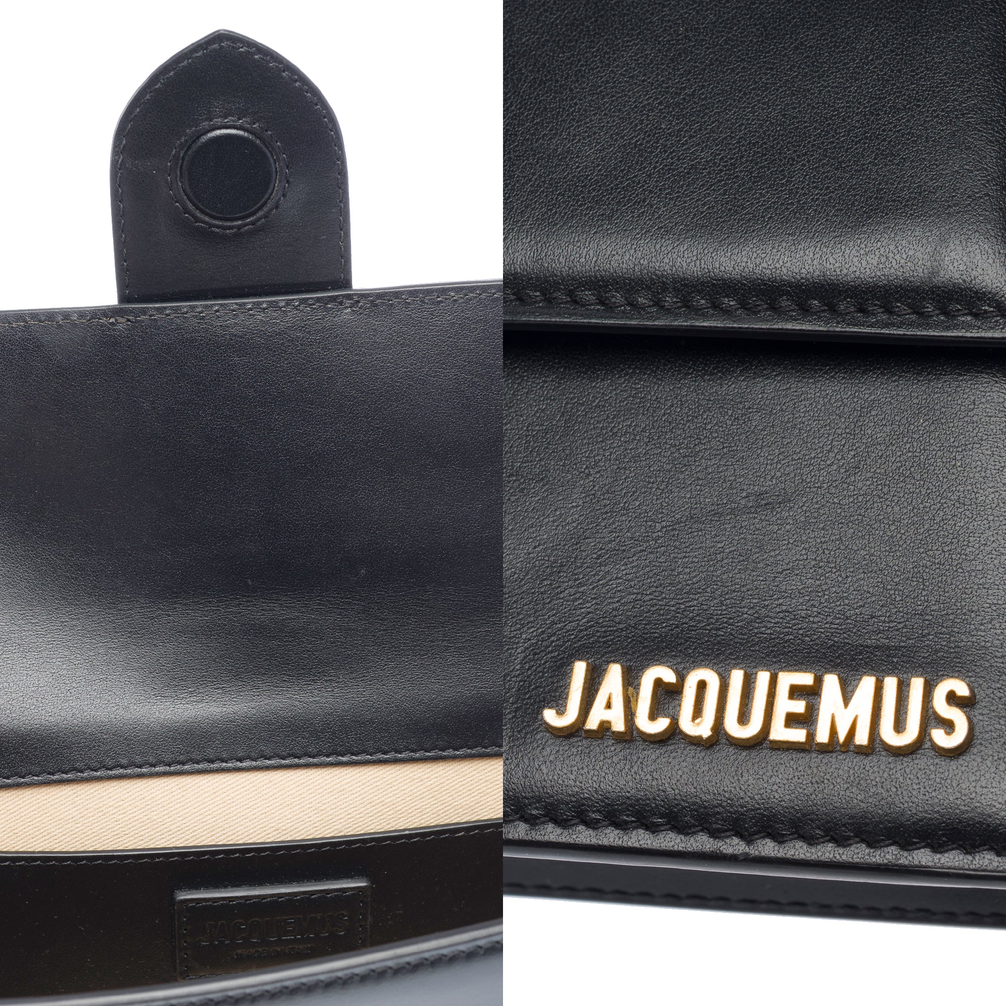 Sac JACQUEMUS Le Bambino en Cuir Noir - 103415