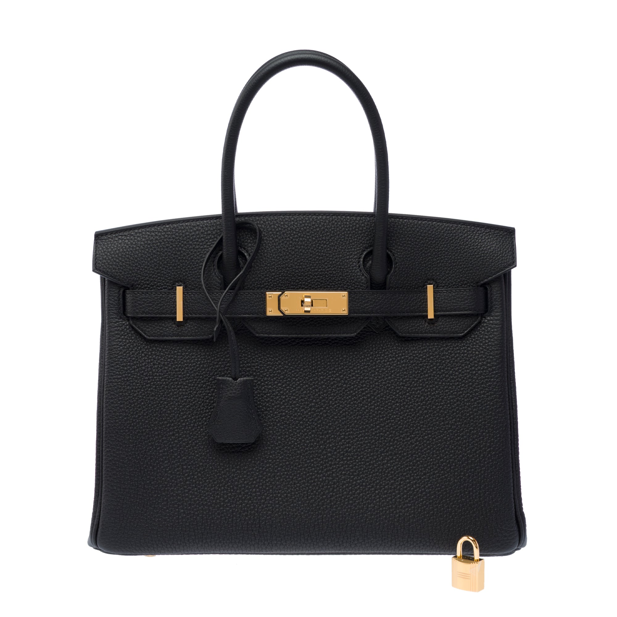Sac HERMES Birkin 30 en Cuir Noir - 103328