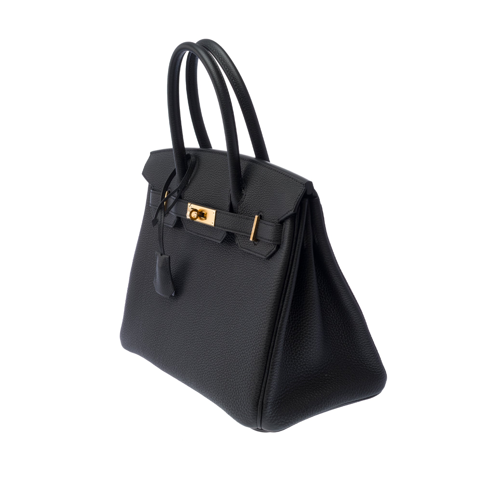 Sac HERMES Birkin 30 en Cuir Noir - 103328